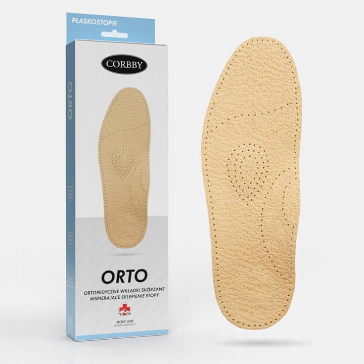 Corbby Wkładki Ortopedyczne na Płaskostopie r. 44
