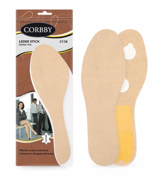 Leder Stick Wkładki Skórzane Komfortowe Corbby  r. 43-44