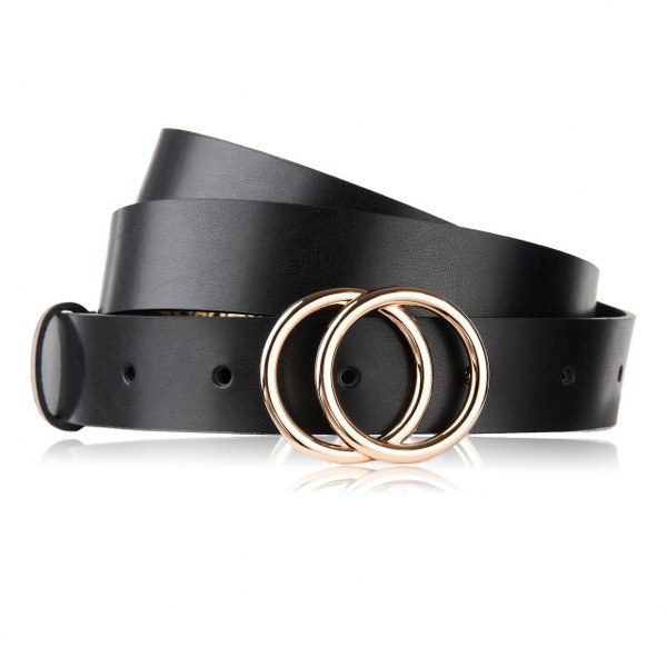 Pasek do Spodni Damski OPD-02 Brødrene Czarny 90 cm