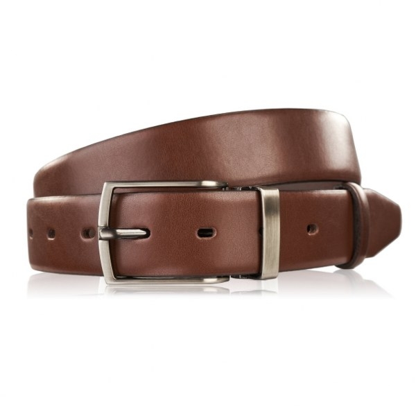 Pasek Skórzany Męski OPM-11 Brødrene Brązowy 130 cm