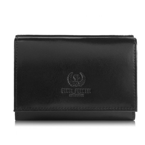 Elegancki Damski Portfel Skórzany T-32 Czarny