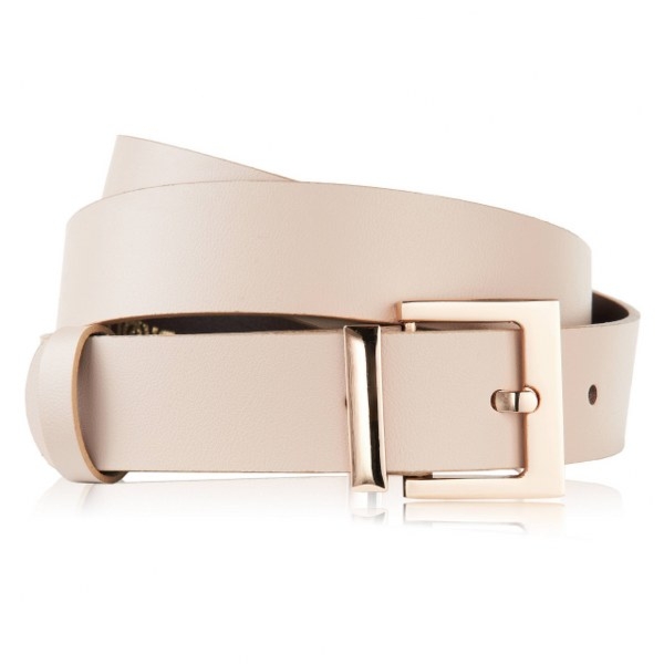 Pasek Damski Skórzany OPD-14 Brødrene Beżowy 110 cm