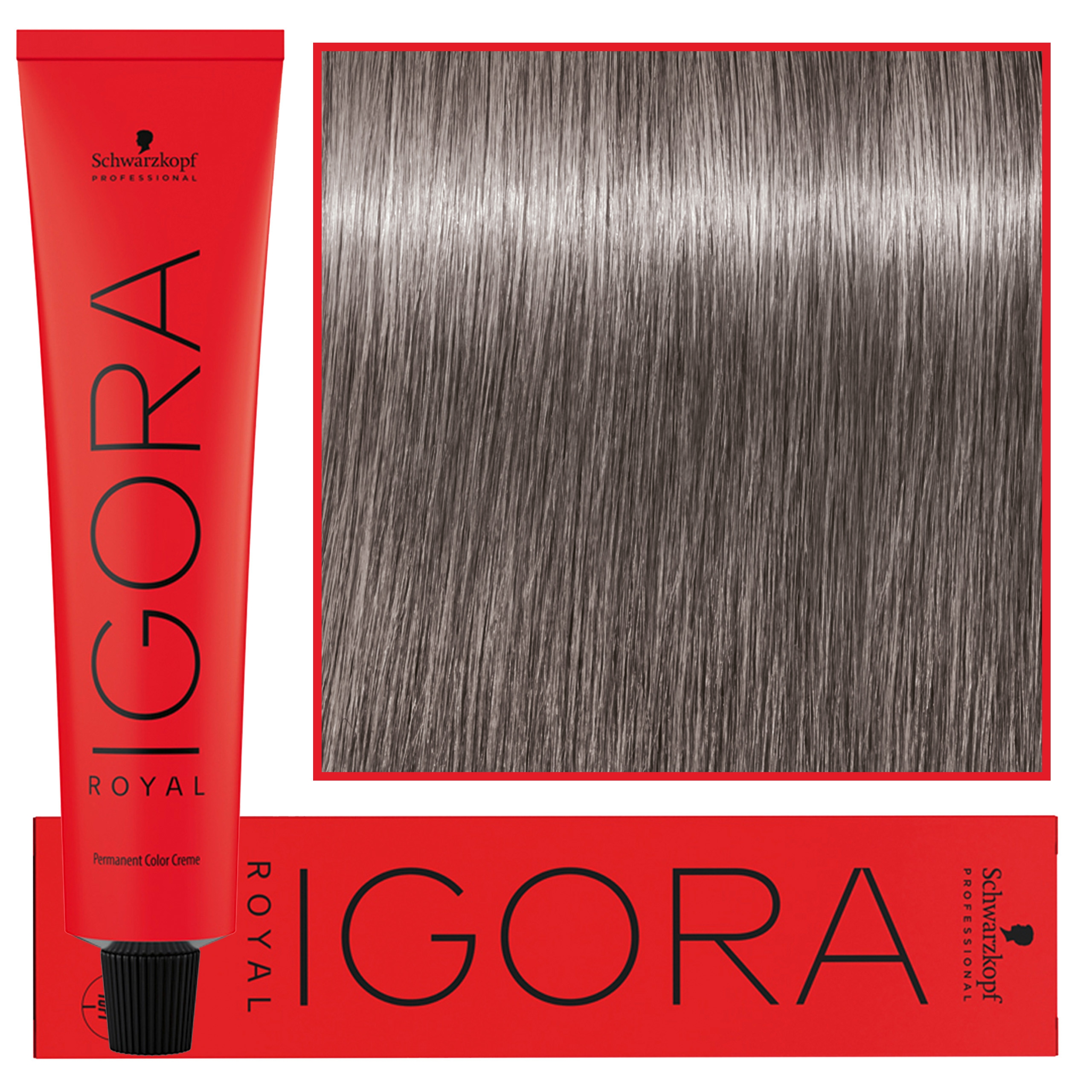 Image of Schwarzkopf Professional Igora Royal - trwała farba do włosów o innowacyjnej formule, 60ml 8-21 | Jasny Blond Popielaty Cendre