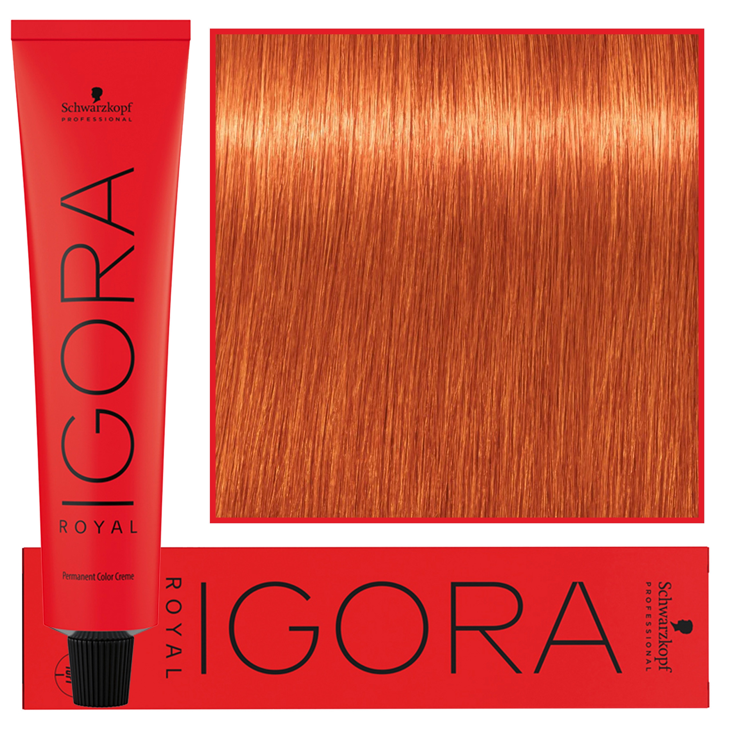 Image of Schwarzkopf Professional Igora Royal - trwała farba do włosów o innowacyjnej formule, 60ml 0-77 | Koncentrat Miedziany