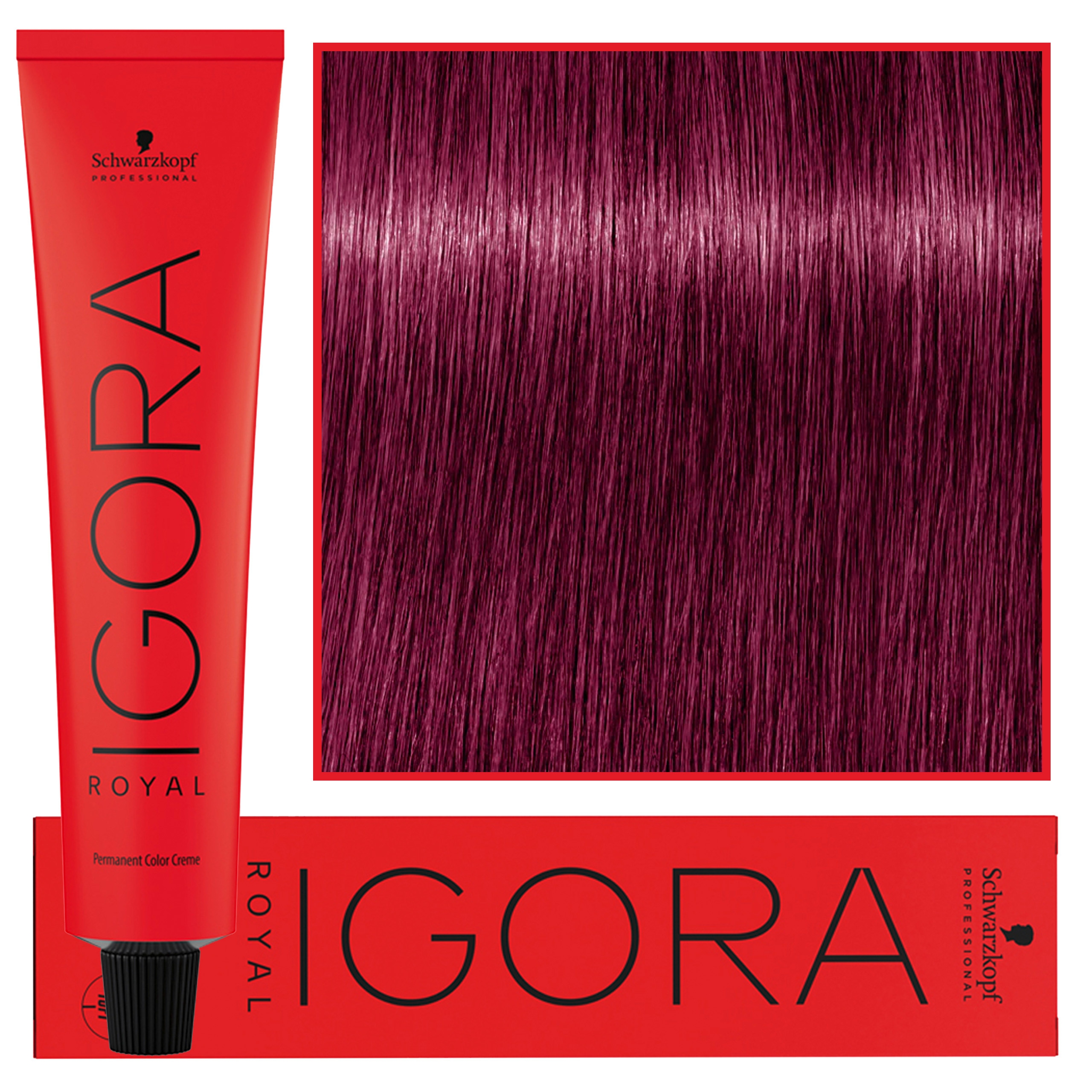 Image of Schwarzkopf Professional Igora Royal - trwała farba do włosów o innowacyjnej formule, 60ml 0-89 | Koncentrat Czerwono-Fioletowy