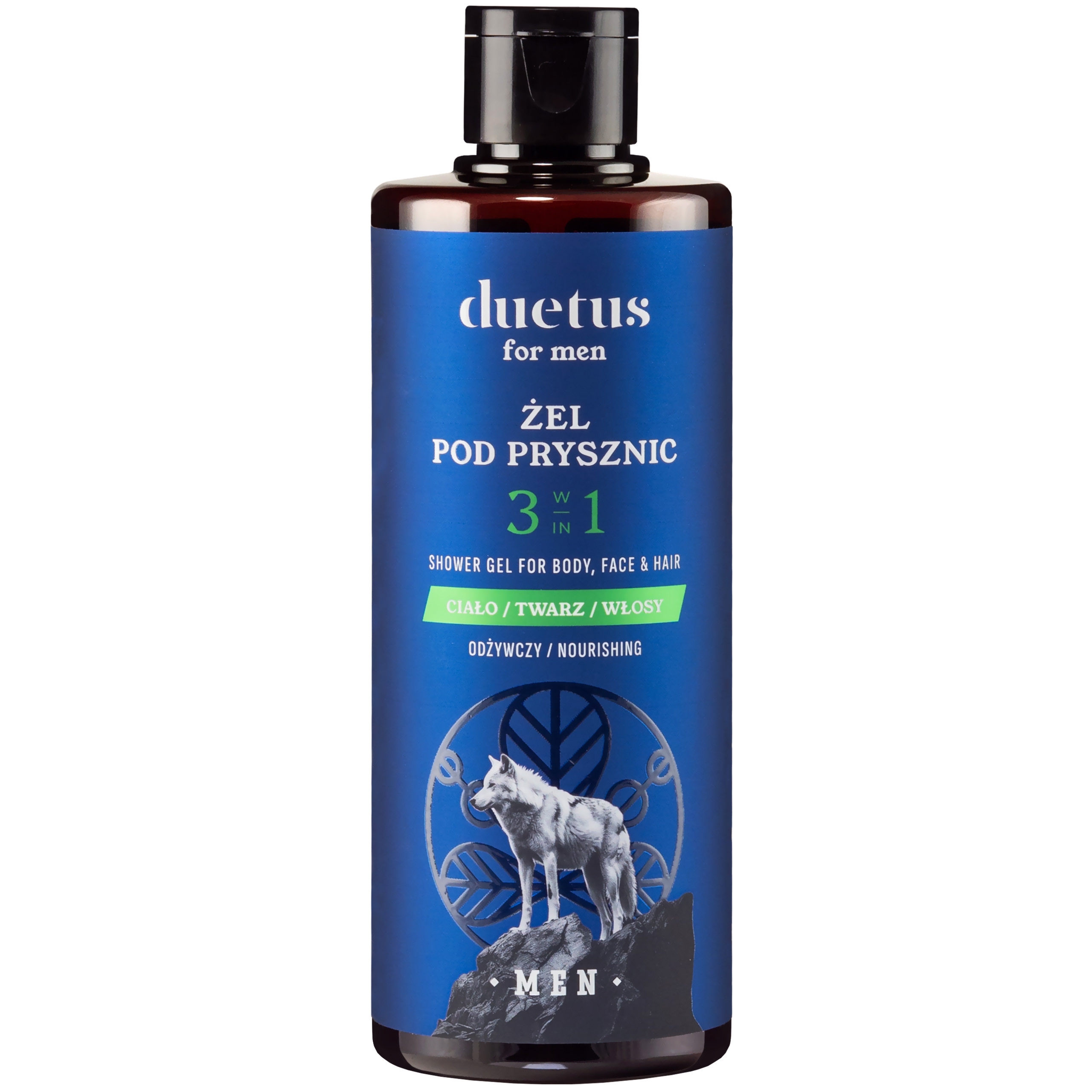 Duetus For Men – odżywczy żel pod prysznic dla mężczyzn 3w1, 300ml