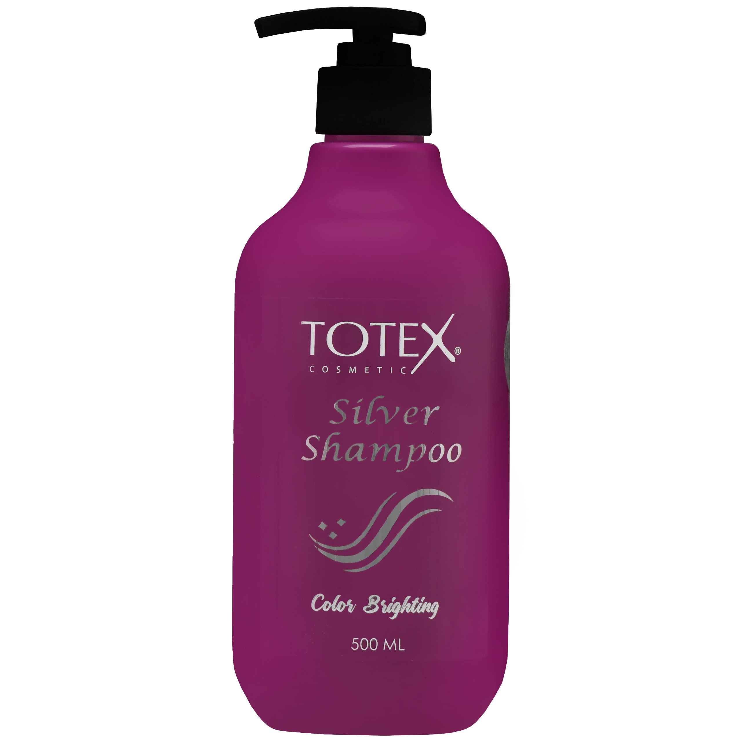 Image of Totex Color Brighting Silver Shampoo - neutralizujący szampon do włosów siwych, 500ml