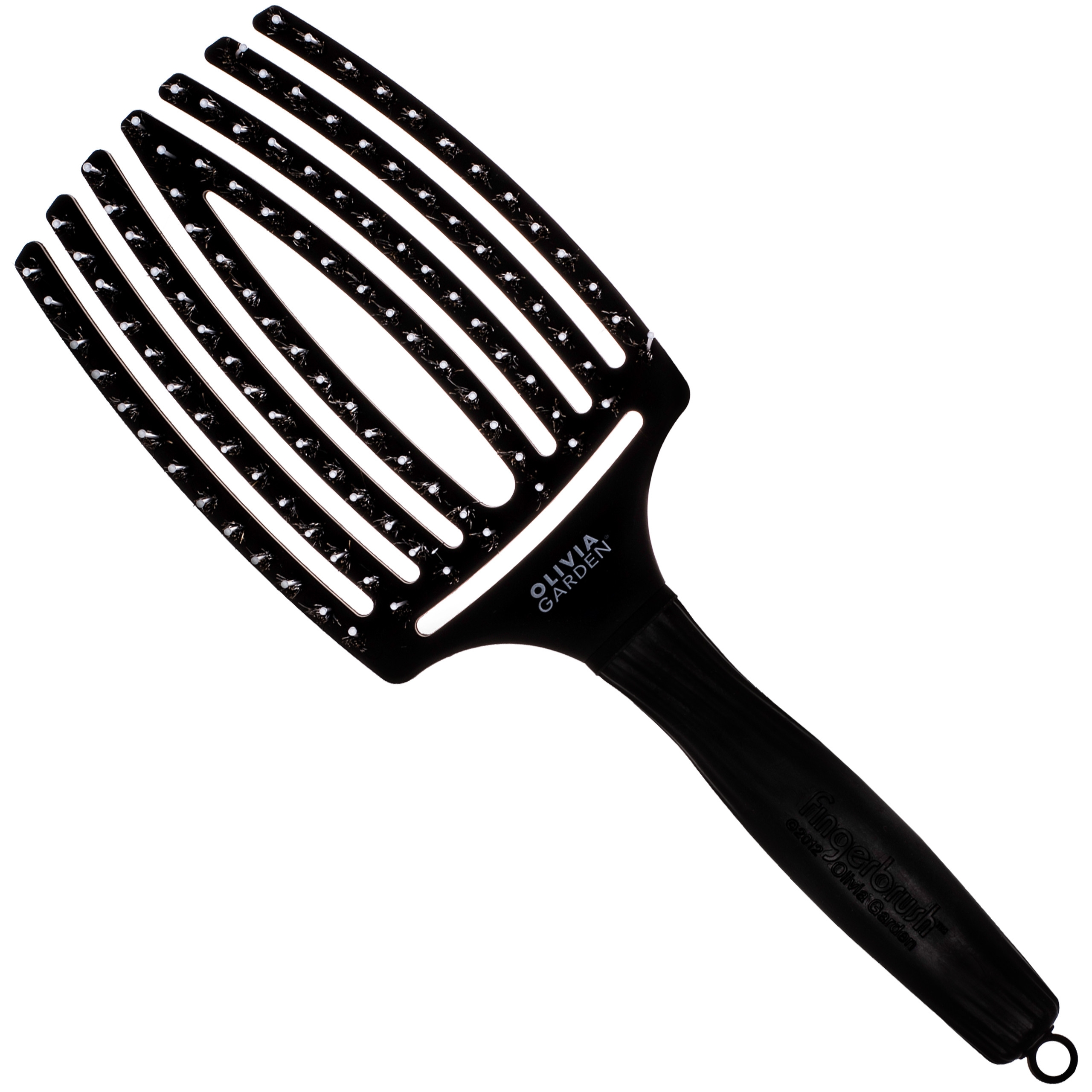 Image of Olivia Garden Finger Brush Combo Large, szczotka do codziennej pielęgnacji, różne kolory Black | Czarny