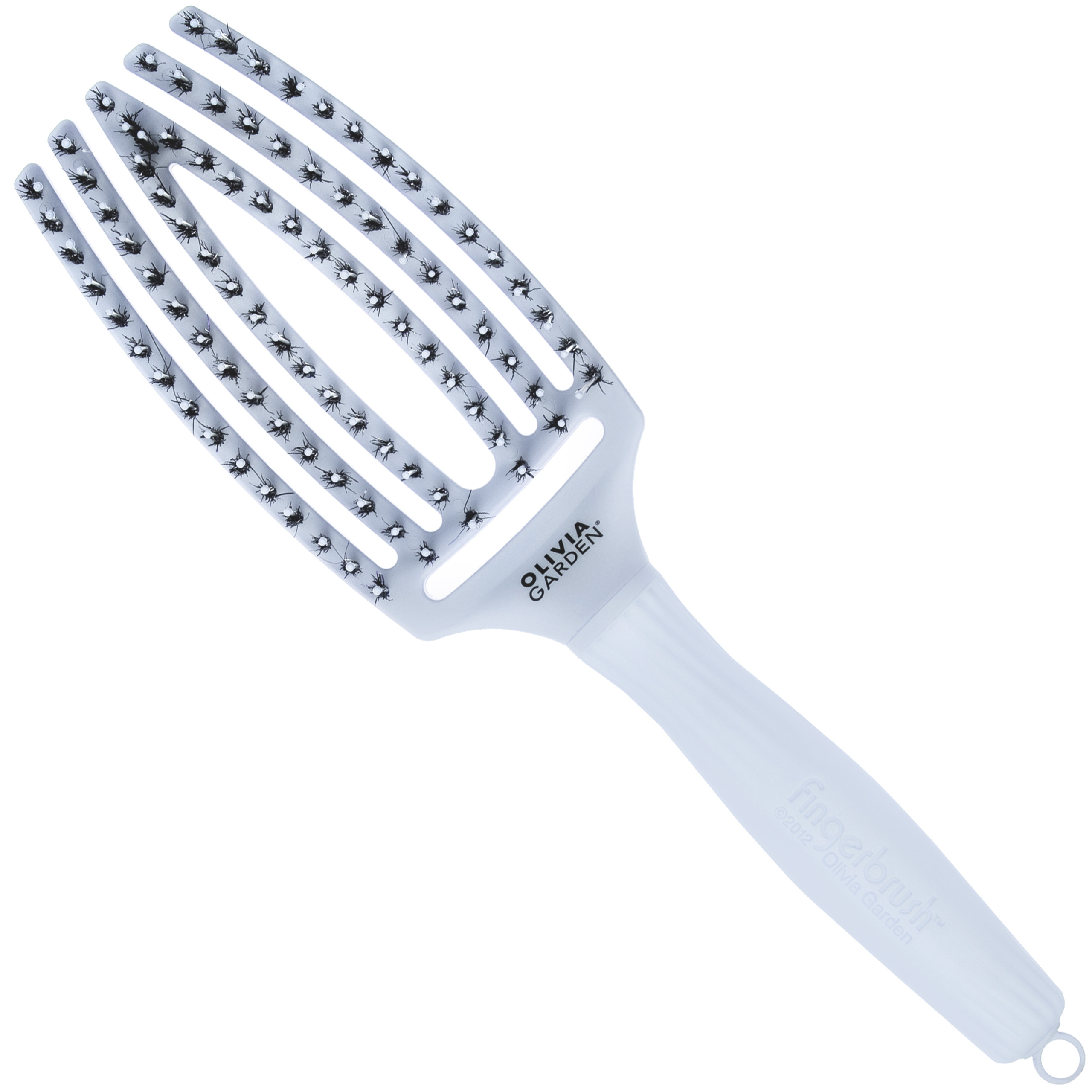 Image of Olivia Garden Finger Brush Combo Medium, szczotka z włosiem dzika do rozczesywania, różne kolory Bloom Bluestar | Niezapominajka