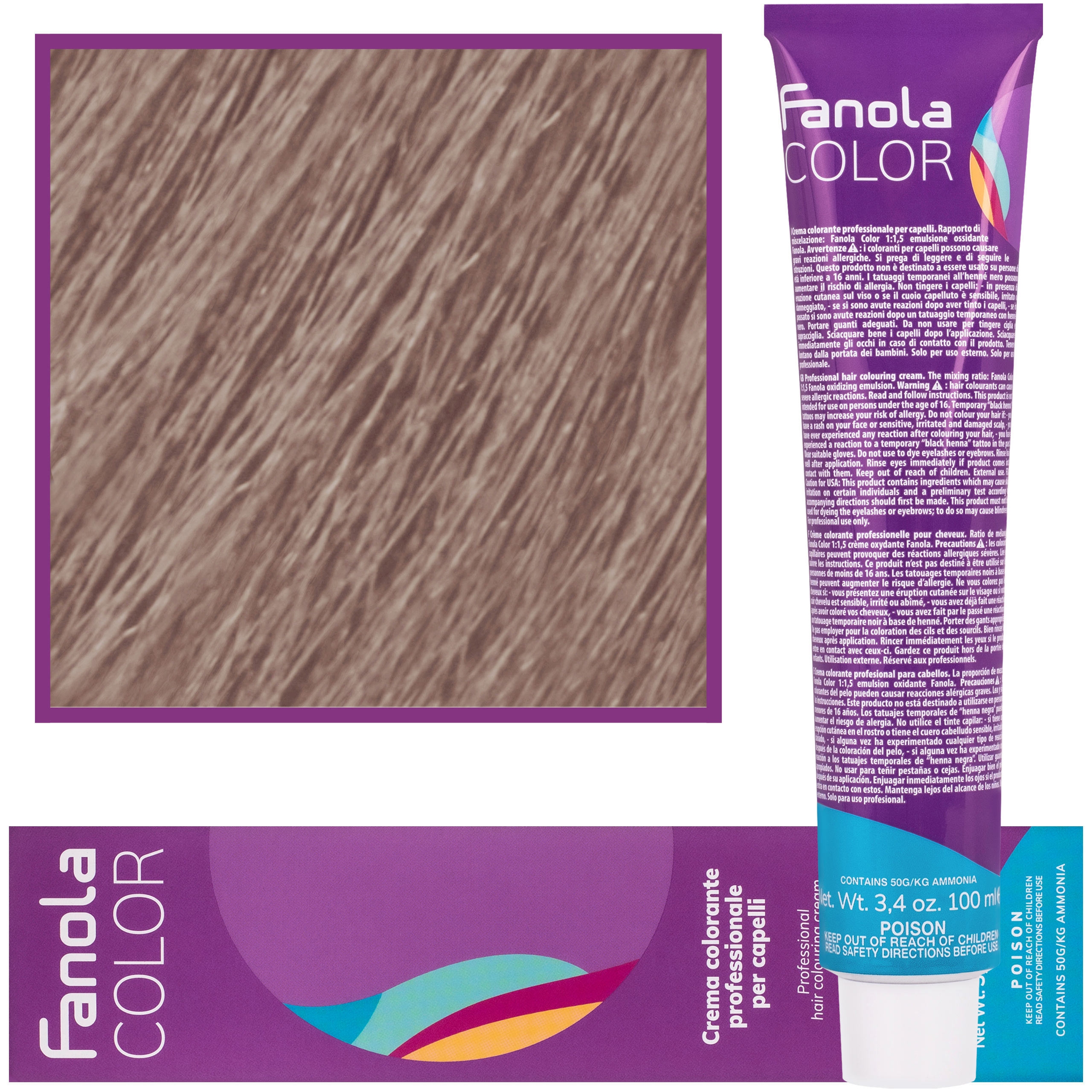 Image of Fanola Crema Color farba krem koloryzujący 100 ml Argento T. | (Toner) Srebrny