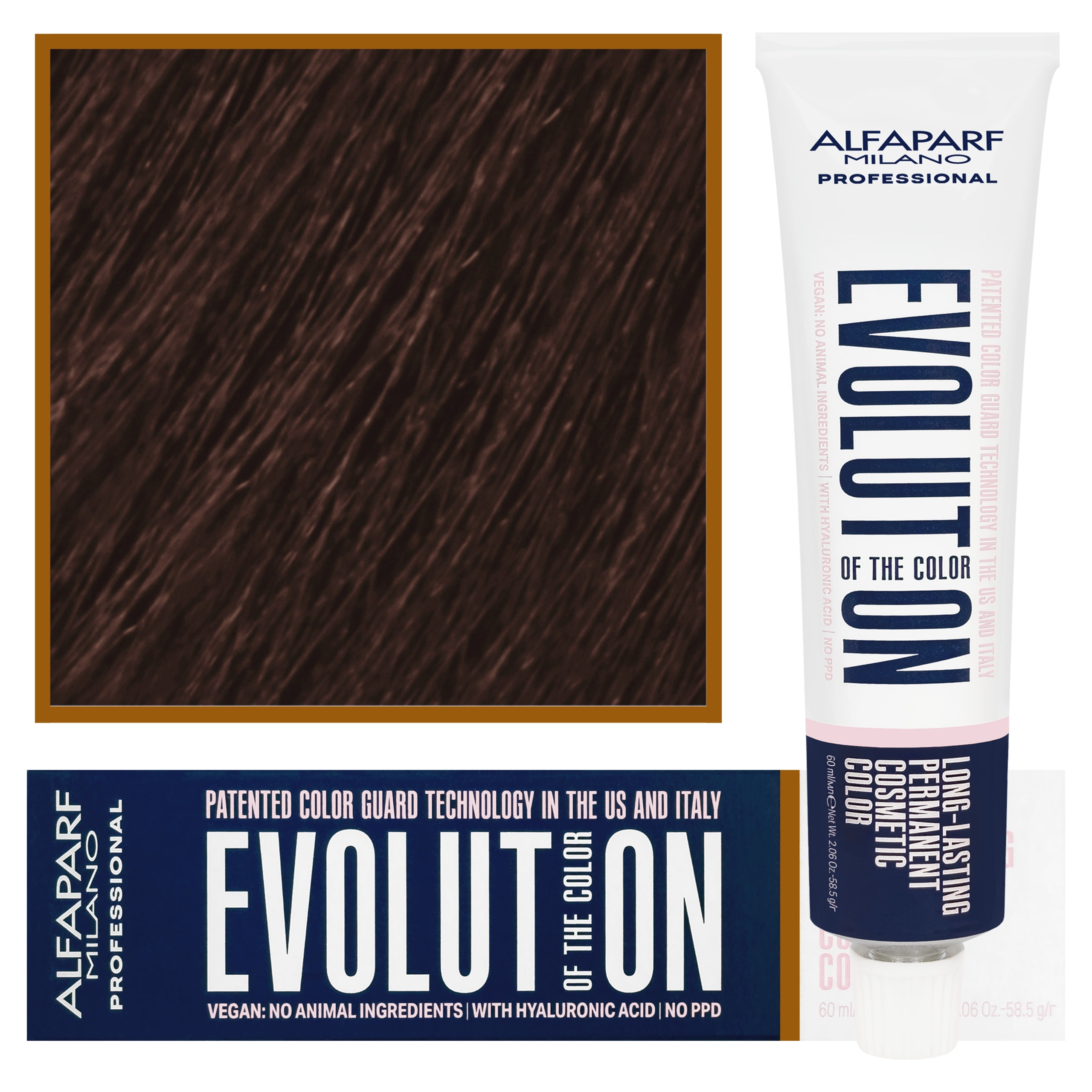Alfaparf Evolution – wegańska farba do koloryzacji włosów, 60ml 6.53 | Ciemny Blond Mahoniowo Złocisty
