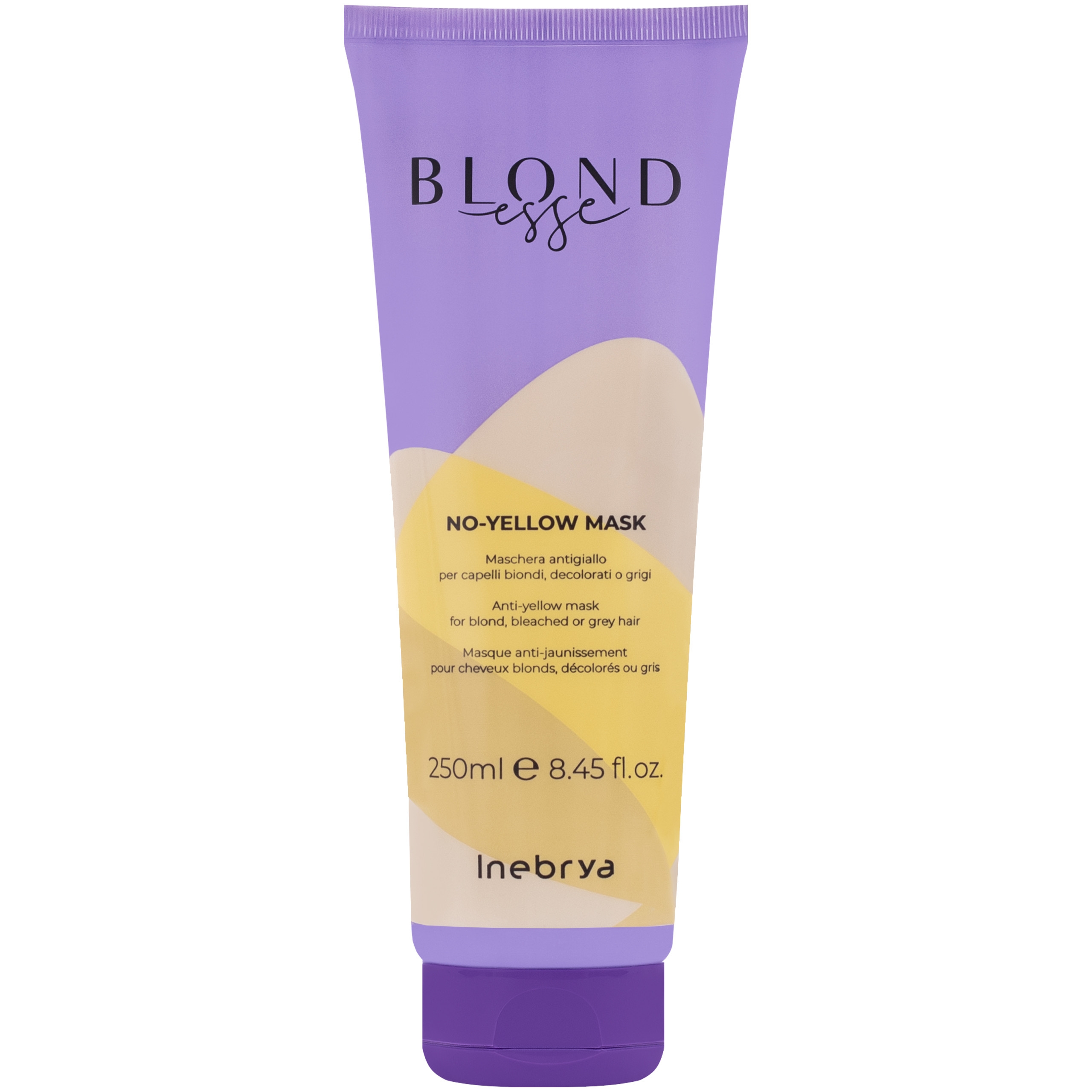 Image of Inebrya Blondesse No Yellow - maska neutralizująca żółte refleksy do włosów blond i siwych, 250ml