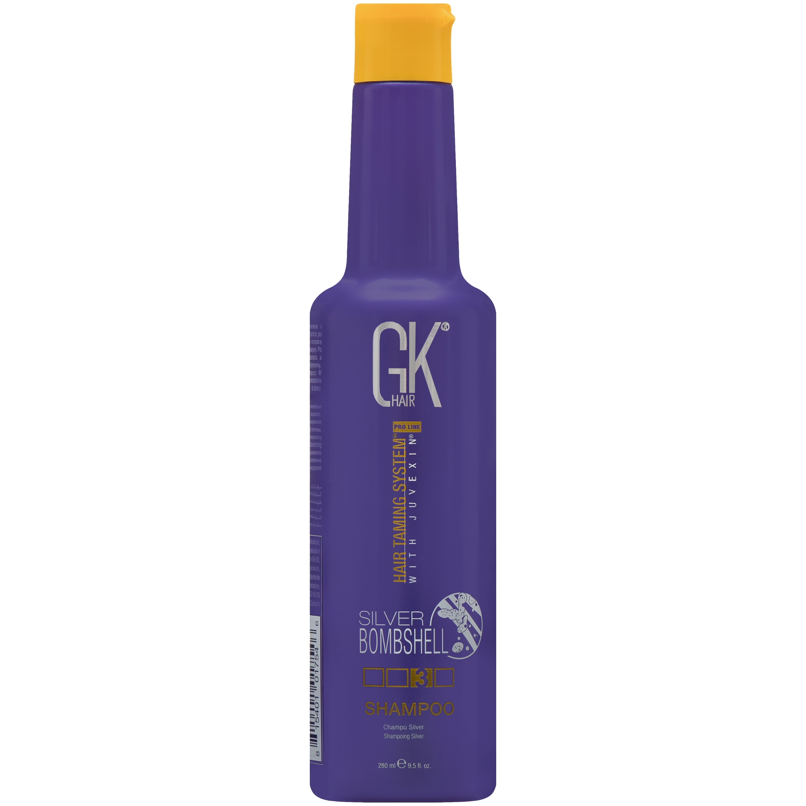 Image of GKHair Silver Bombshell - szampon neutralizujący żółte refleksy, 280ml