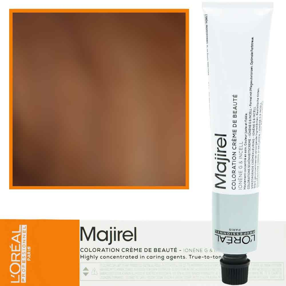 Image of Loreal Majirel - profesjonalna farba do włosów, paleta kolorów, 50ml 7.3 Blond Złocisty