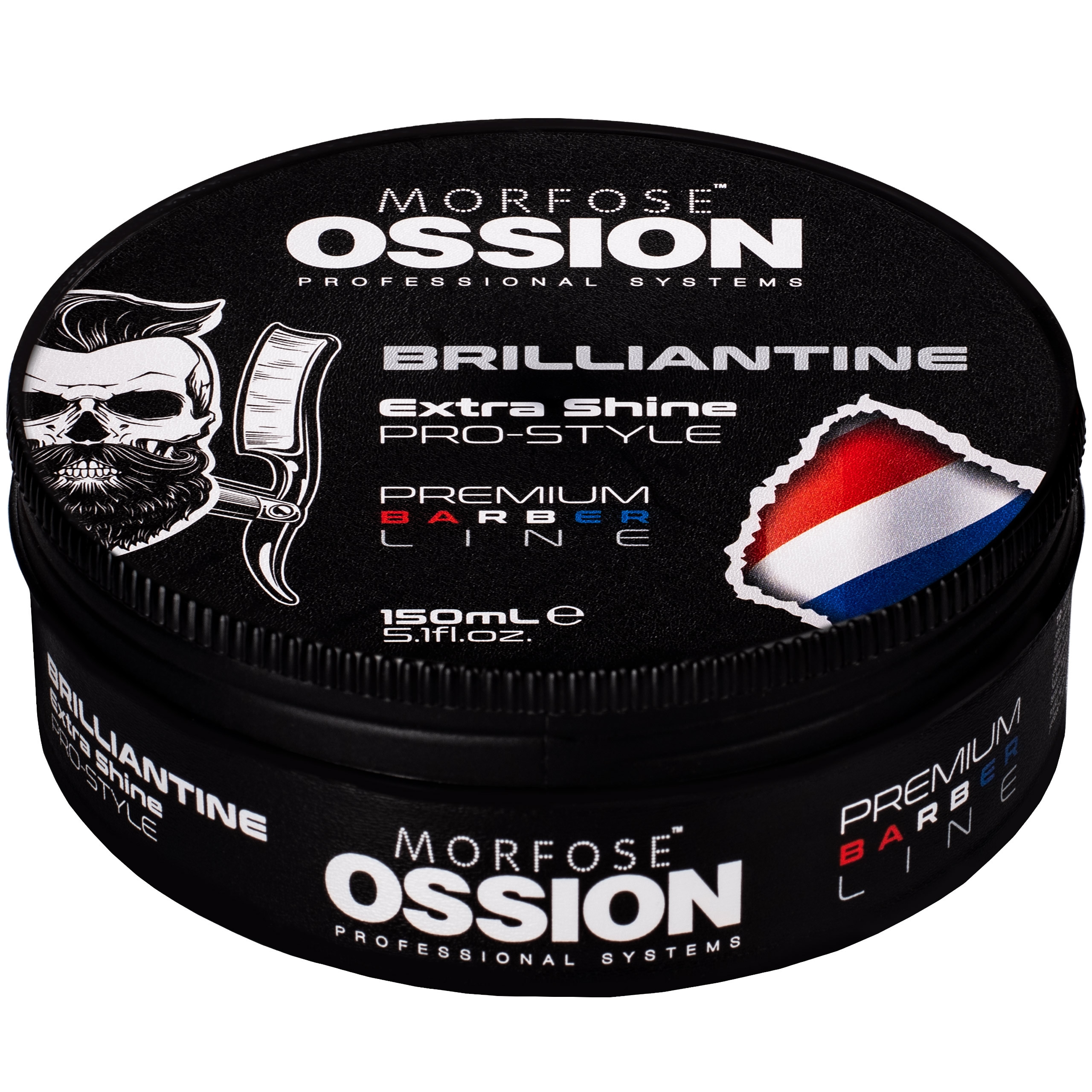 Image of Morfose Ossion PB Brilliantine Extra Shine – wosk nabłyszczający, 150ml