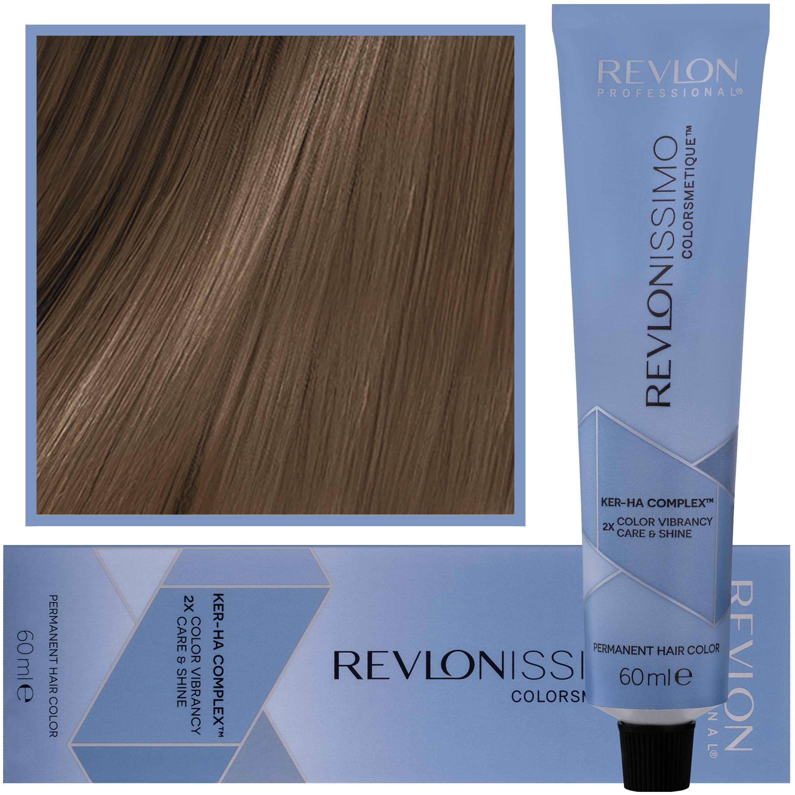 Image of Revlon Revlonissimo Colorsmetique - kremowa farba do włosów, 60ml 7,11 | Średni Blond Popielaty Intensywny