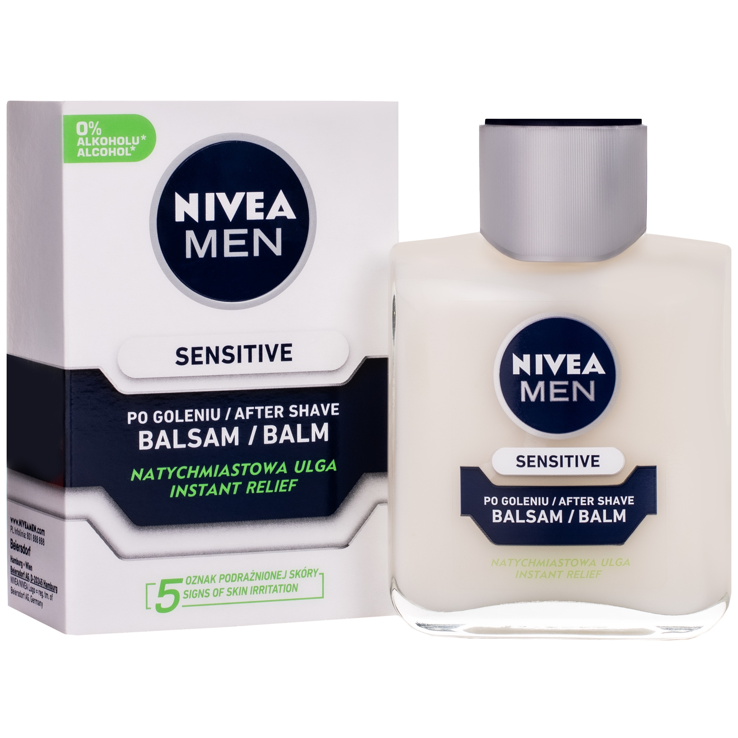Фото - Піна для гоління Nivea Men Sensitive – łagodzący balsam po goleniu dla mężczyzn 100 m 