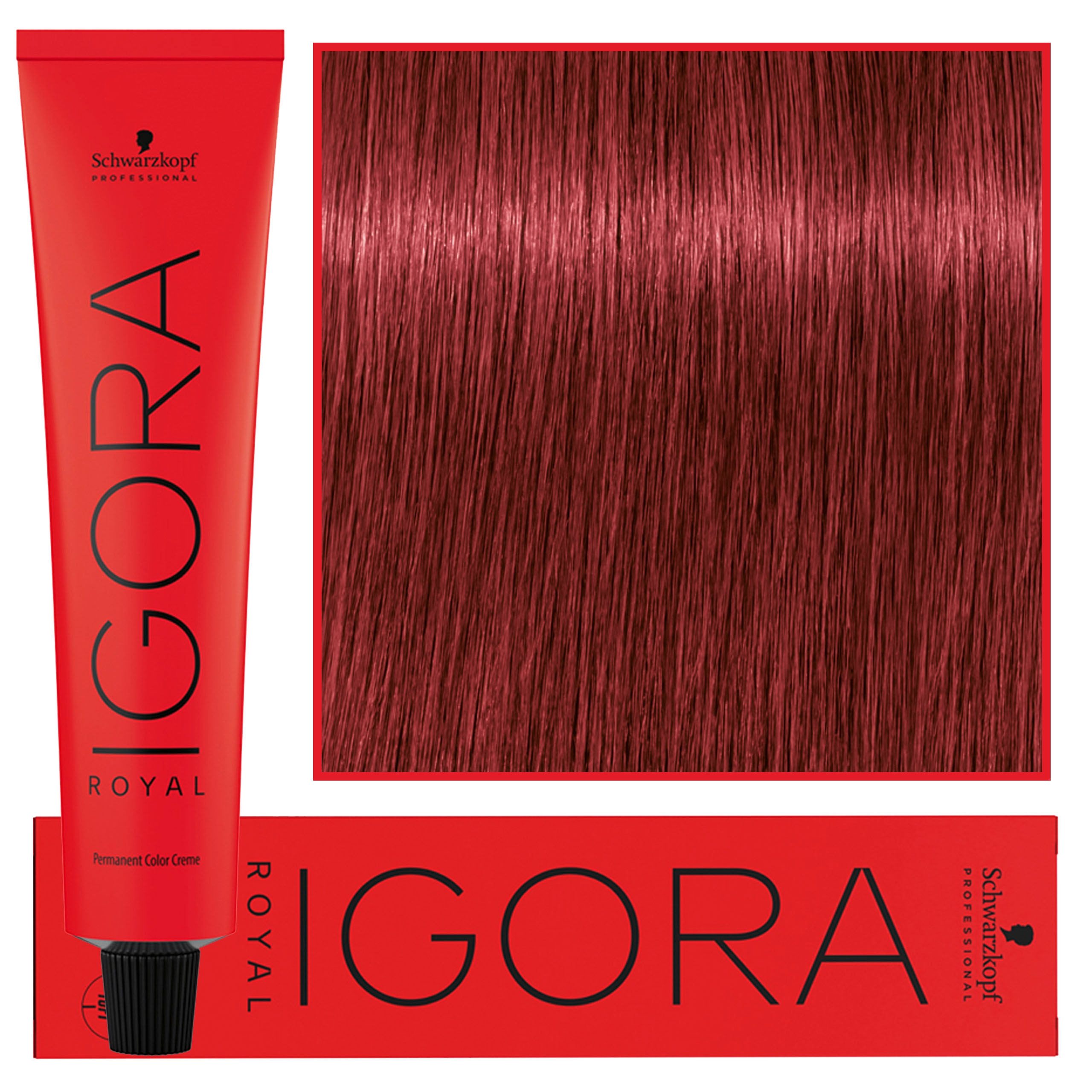 Image of Schwarzkopf Professional Igora Royal - trwała farba do włosów o innowacyjnej formule, 60ml 6-88 | Ciemny Blond Czerwony Ekstra