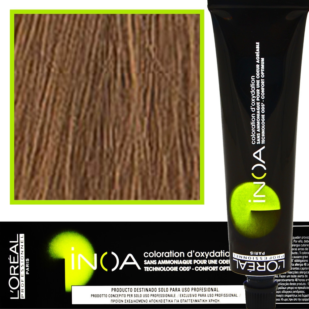 Image of Loreal Inoa farba do włosów głęboki i trwały kolor dodatkowa ochrona włosa 60 ml 8.8 Jasny Blond Mokka