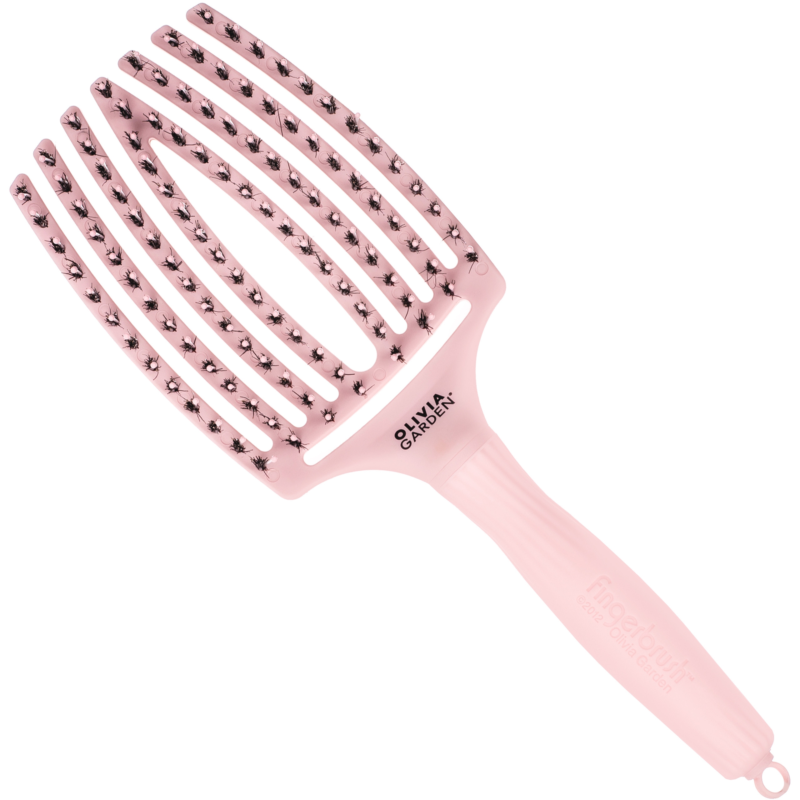 Image of Olivia Garden Finger Brush Combo Large, szczotka do codziennej pielęgnacji, różne kolory Pastel Pink | Pastelowy Róż