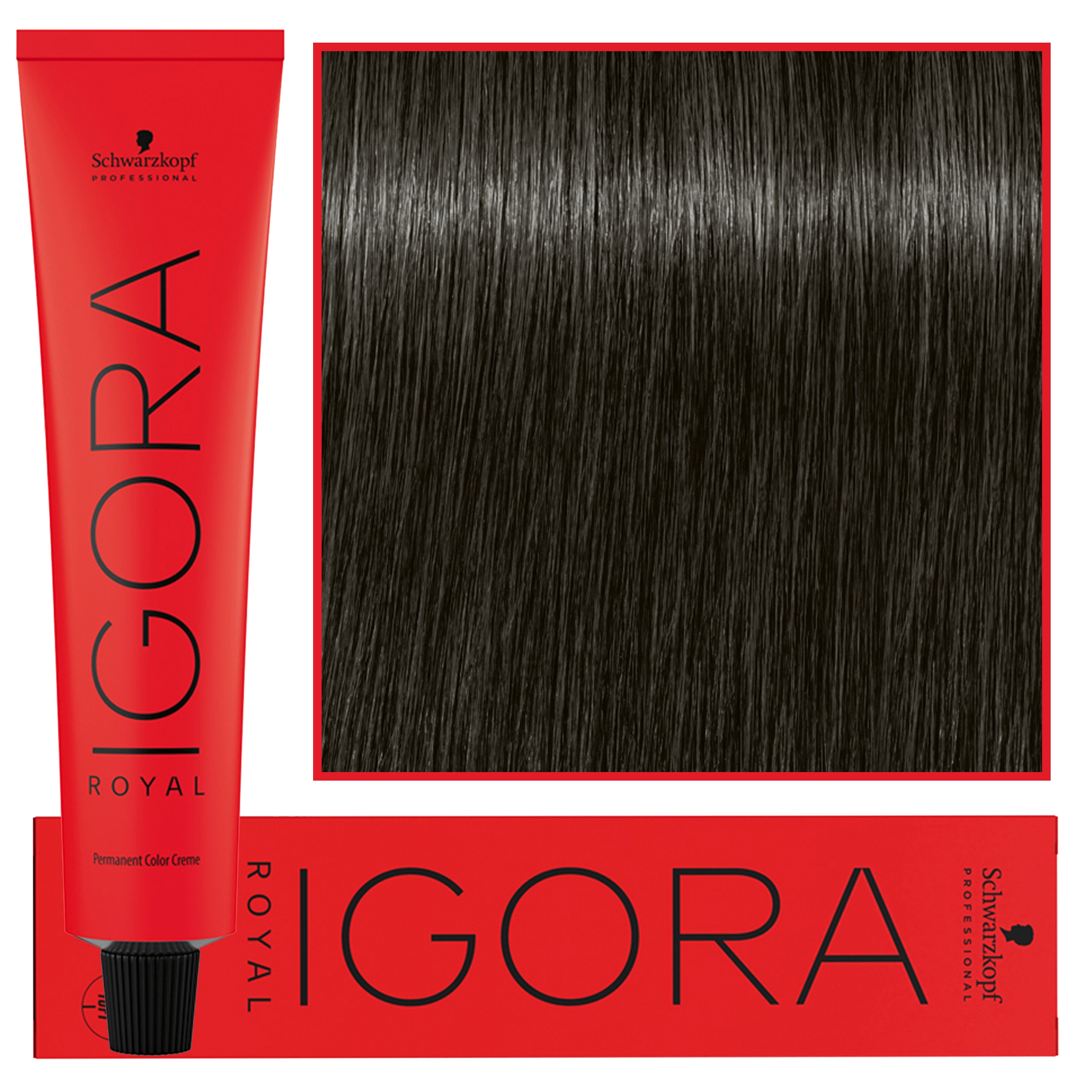 Image of Schwarzkopf Professional Igora Royal - trwała farba do włosów o innowacyjnej formule, 60ml 5-21 | Jasny Brąz Popielaty Cendre