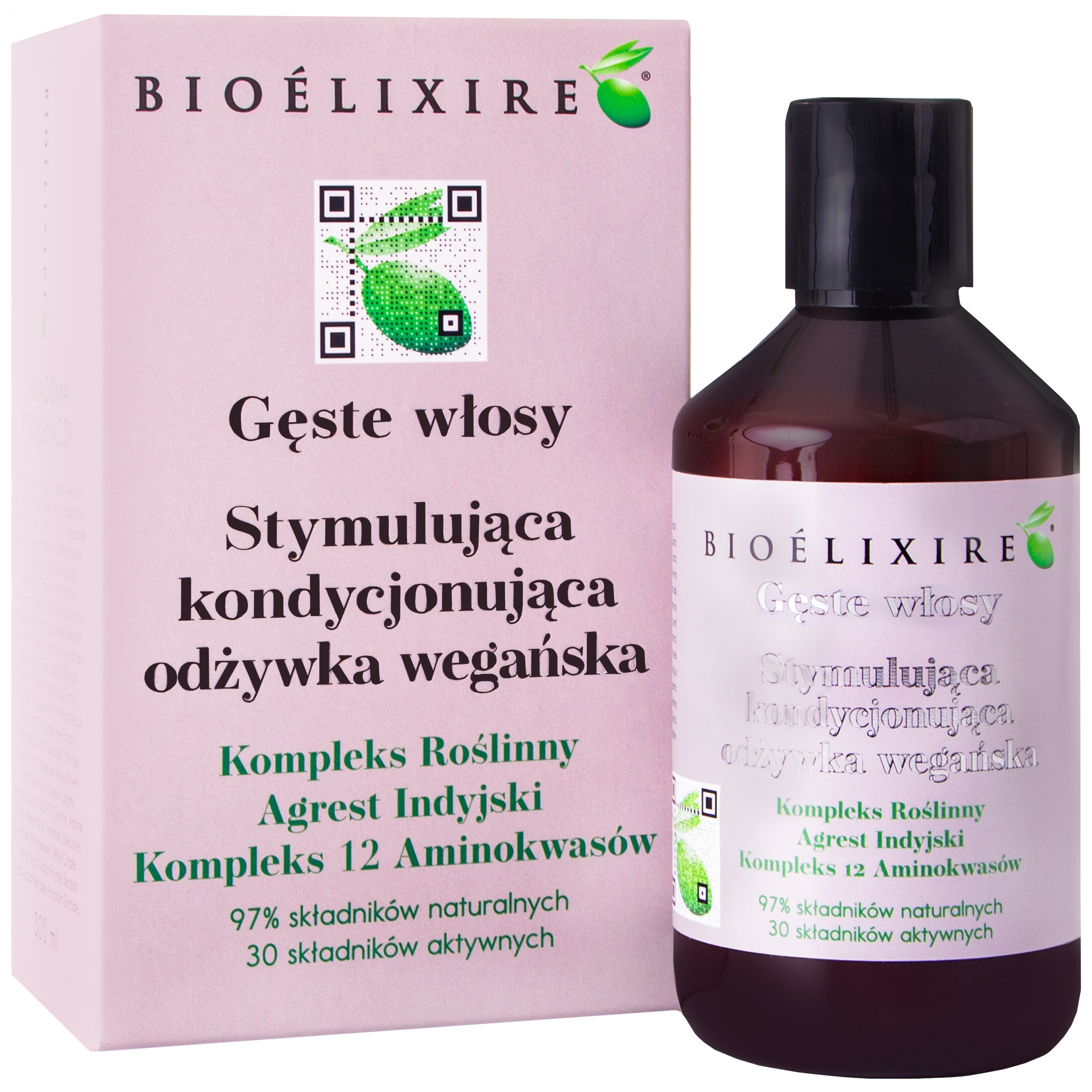 Image of Bioelixire Gęste włosy odżywka wegańska przeciw wypadaniu 300 ml