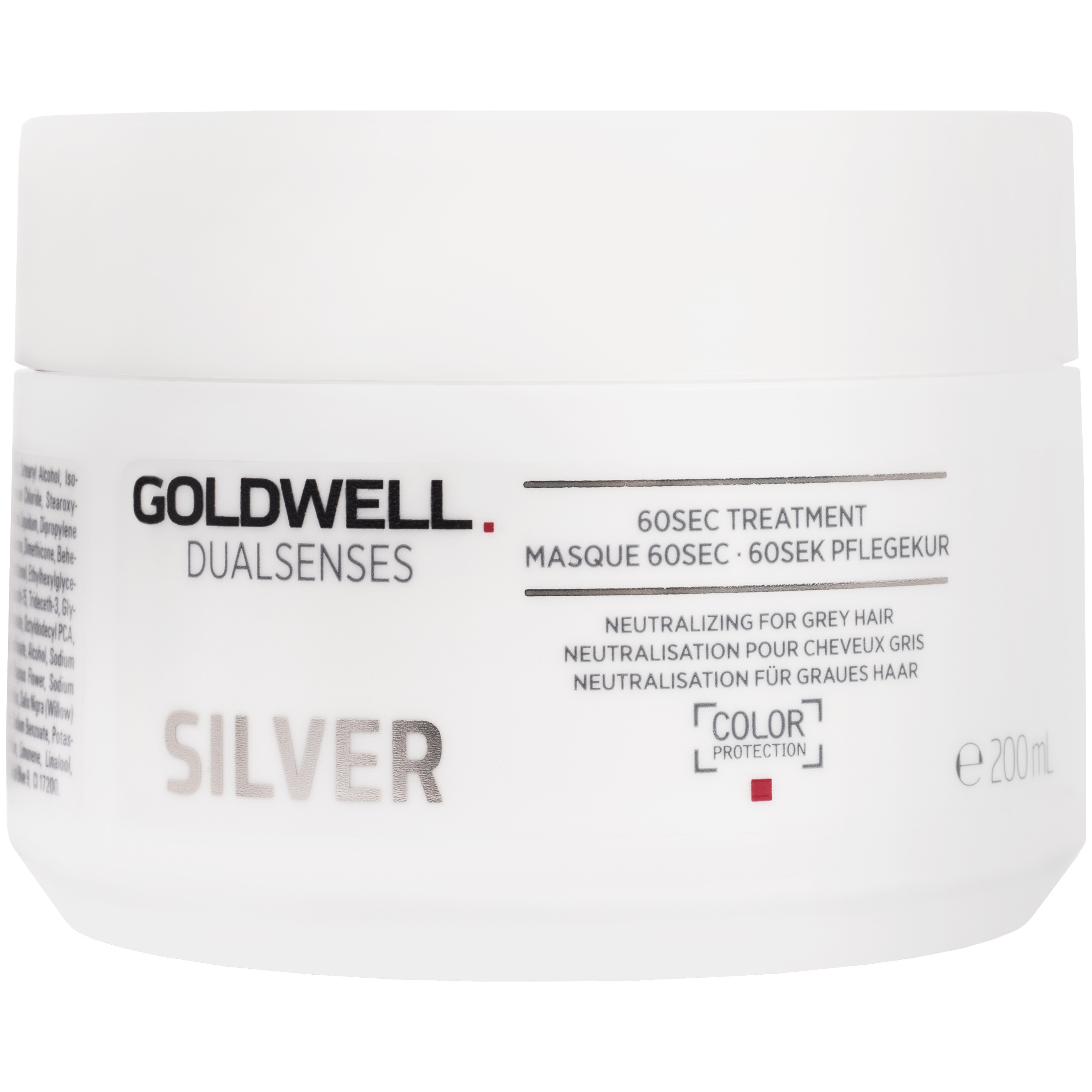 Image of Goldwell Dualsenses Silver 60sec Treatment - maska do włosów siwych i blond, neutralizuje, 200ml