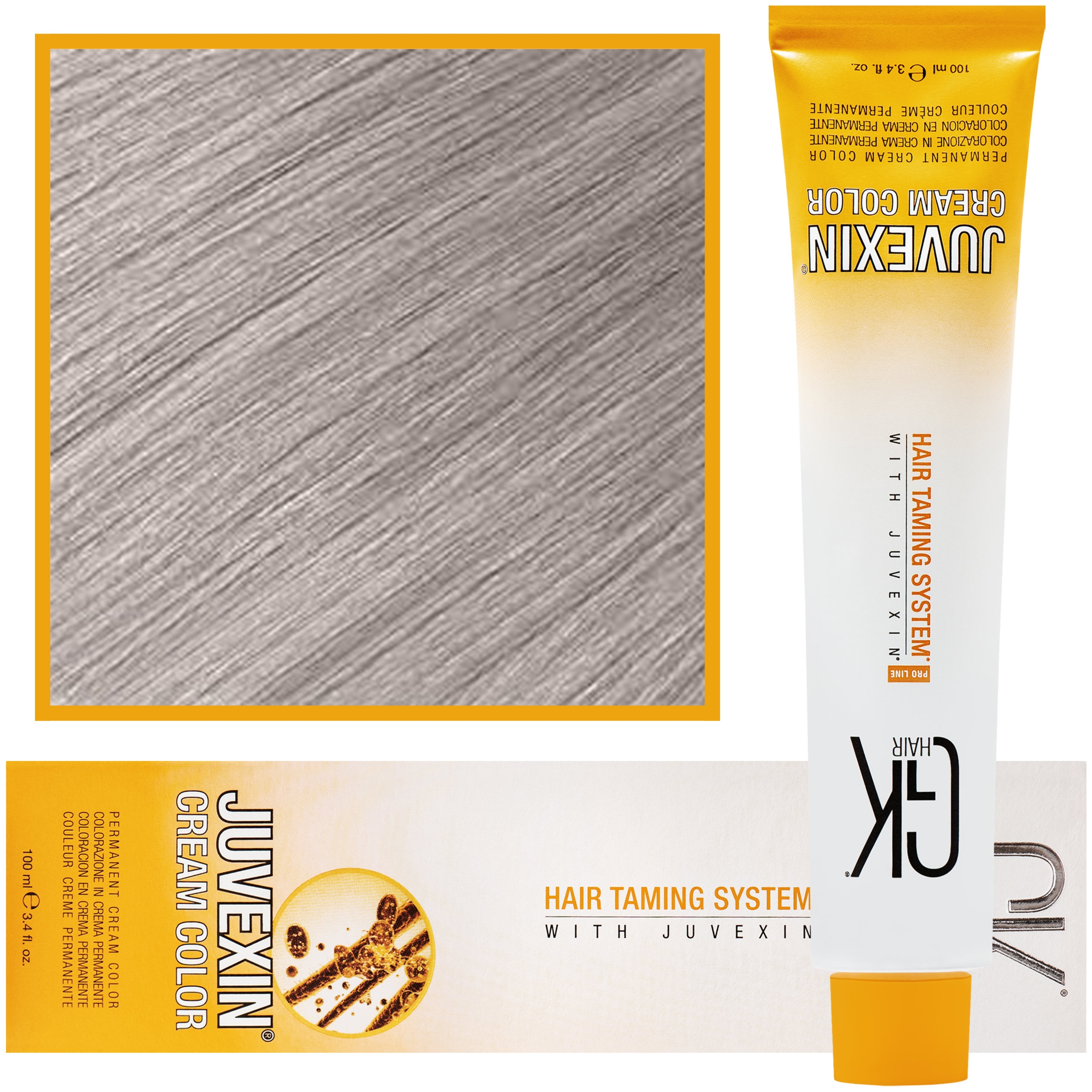 GK Hair Juvexin – farba do koloryzacji włosów z keratyną, 100ml 10.12 | Perłowy jasny blond