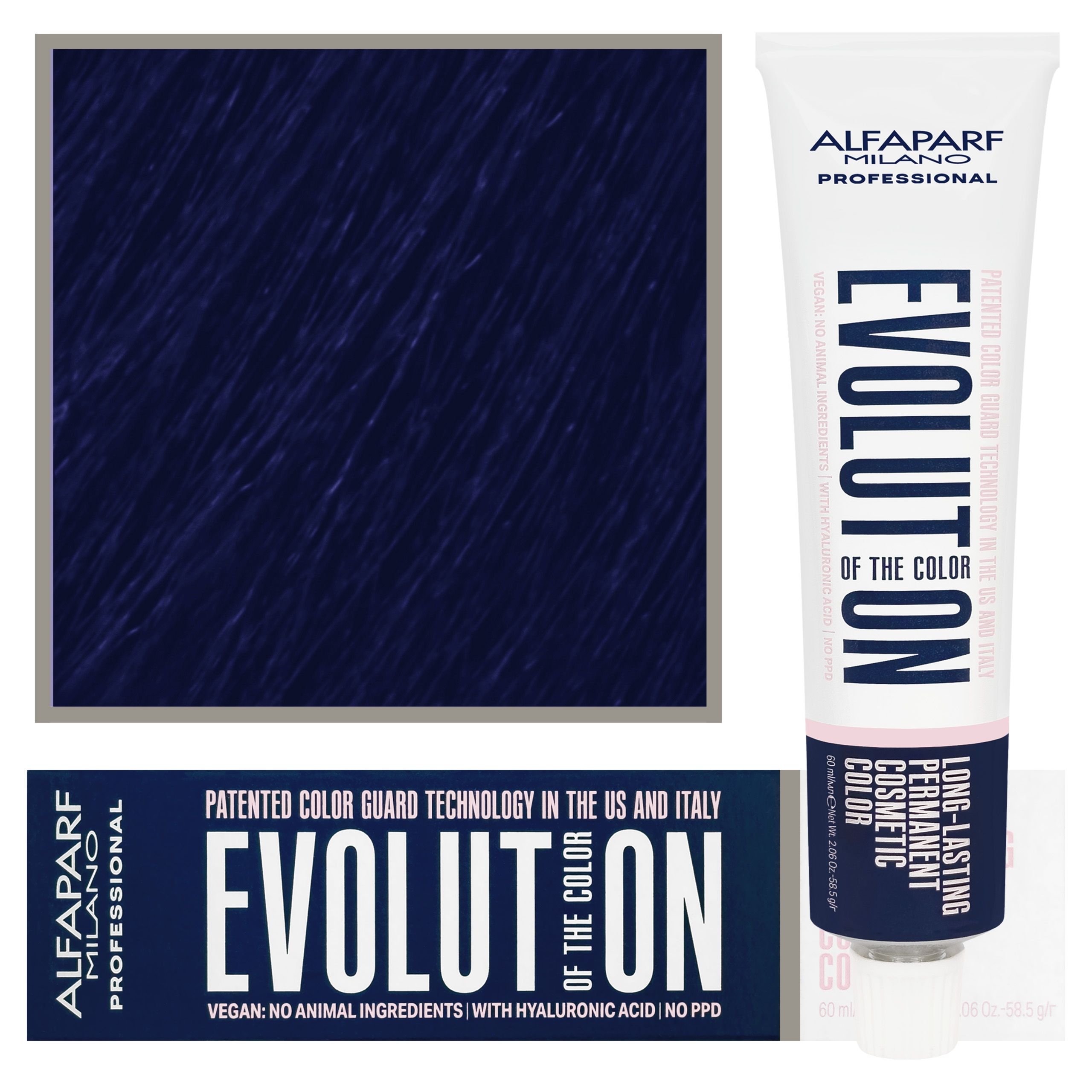 Alfaparf Evolution – wegańska farba do koloryzacji włosów, 60ml 7000 | Niebieski