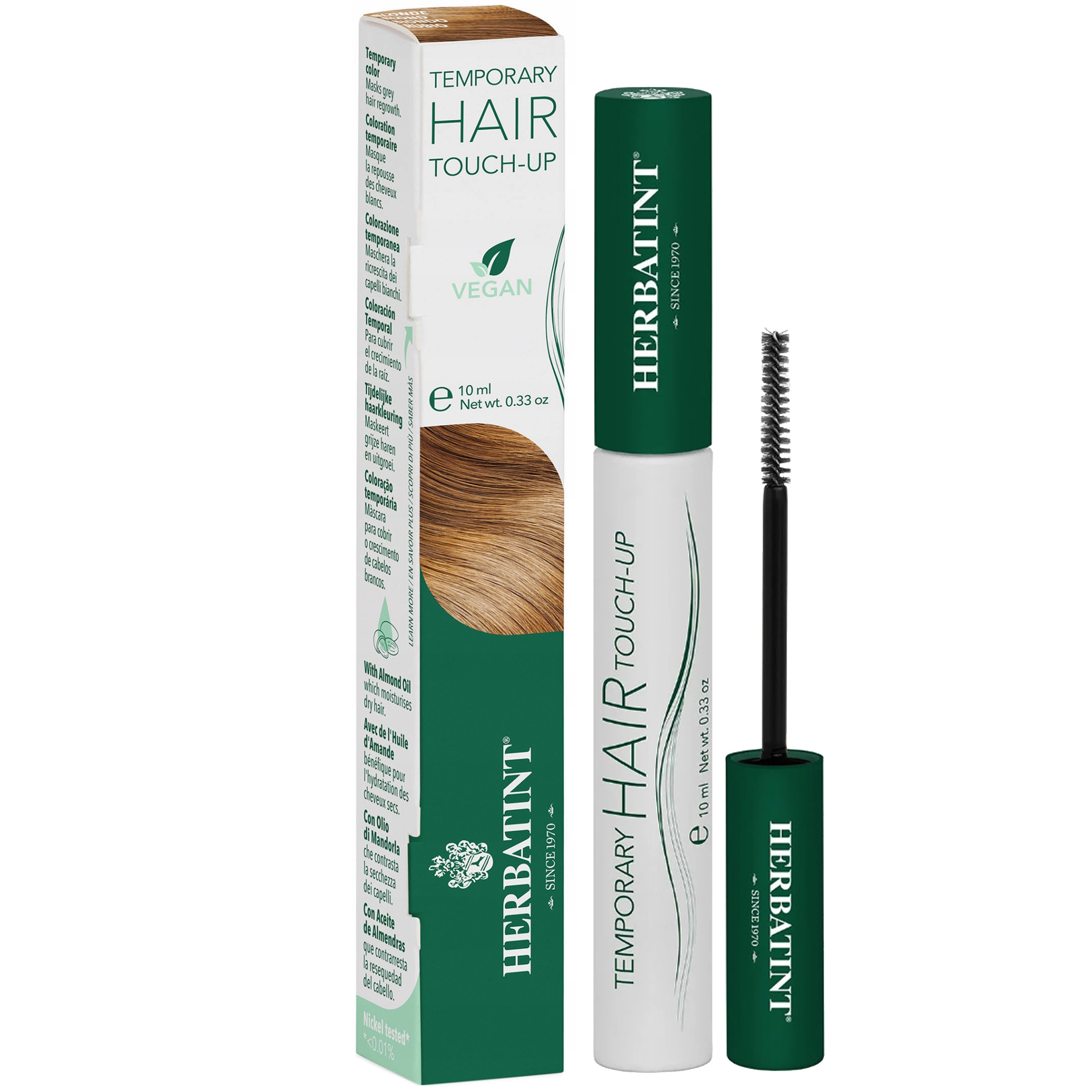 Image of Herbatint Hair Touch Up - tymczasowy korektor do odrostów 10ml, różne kolory Blonde | Blond