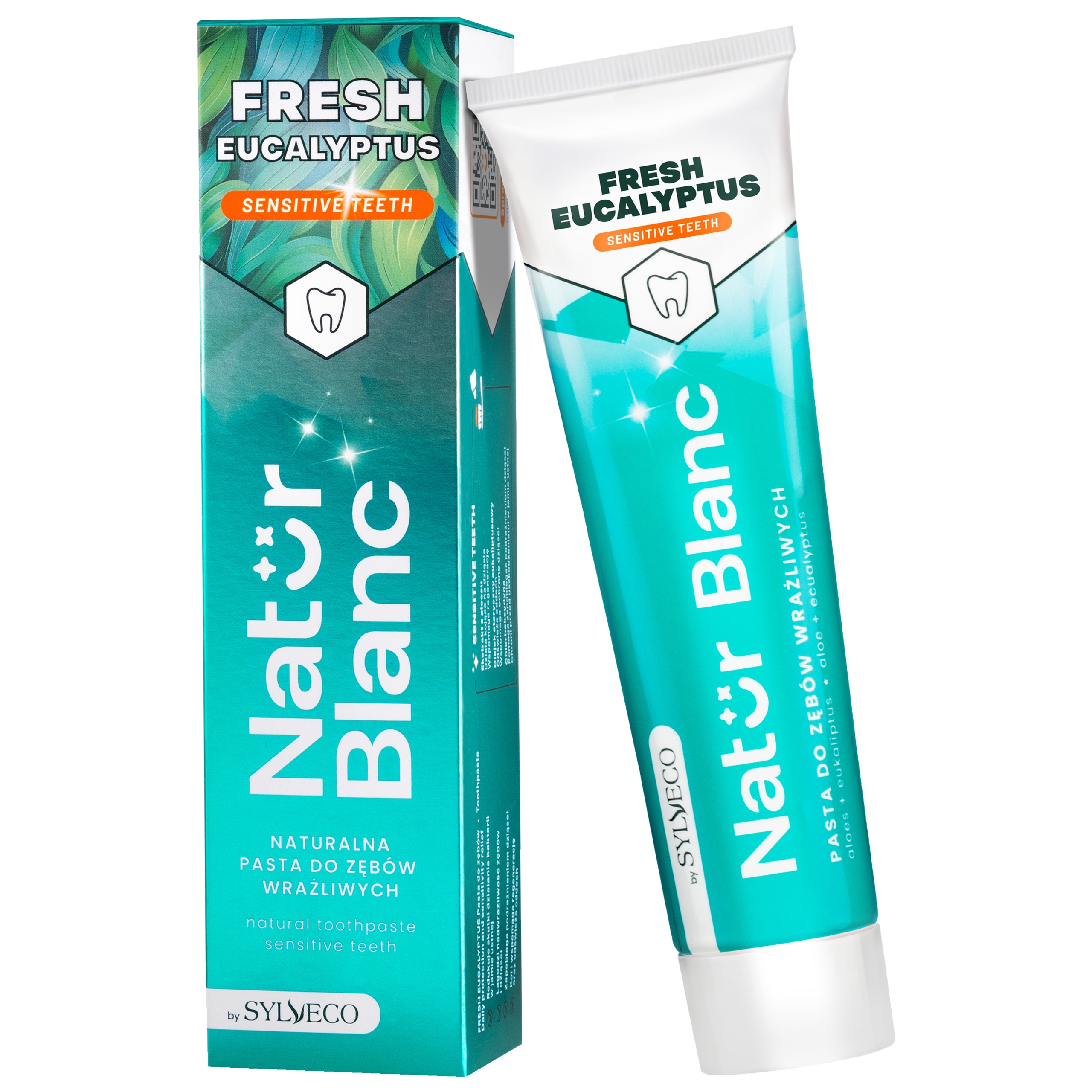 Sylveco  Natur Blanc Pasta do zębów FRESH EUCALYPTUS - pasta do wrażliwych zębów, 100ml