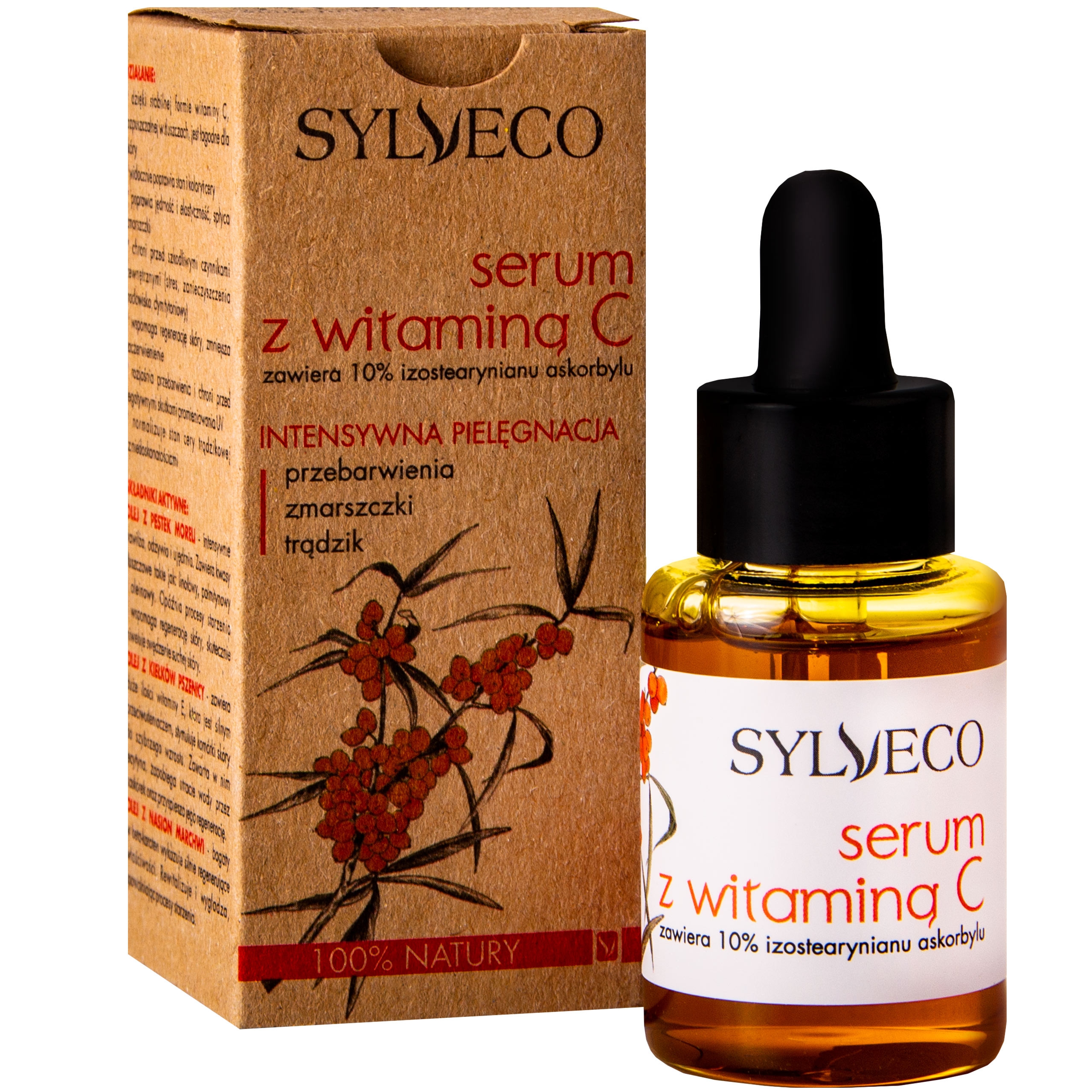 Image of Sylveco Rozjaśniające serum do twarzy z witaminą C 30 ml