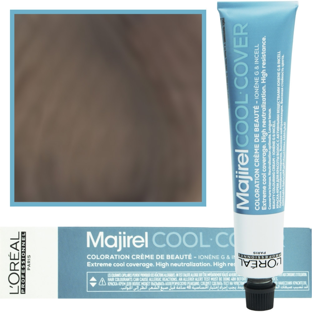 Loreal Majirel Cool Cover – farba zimne odcienie chłodnych blondów, 50ml 7.17 Blond Popielaty Metaliczny
