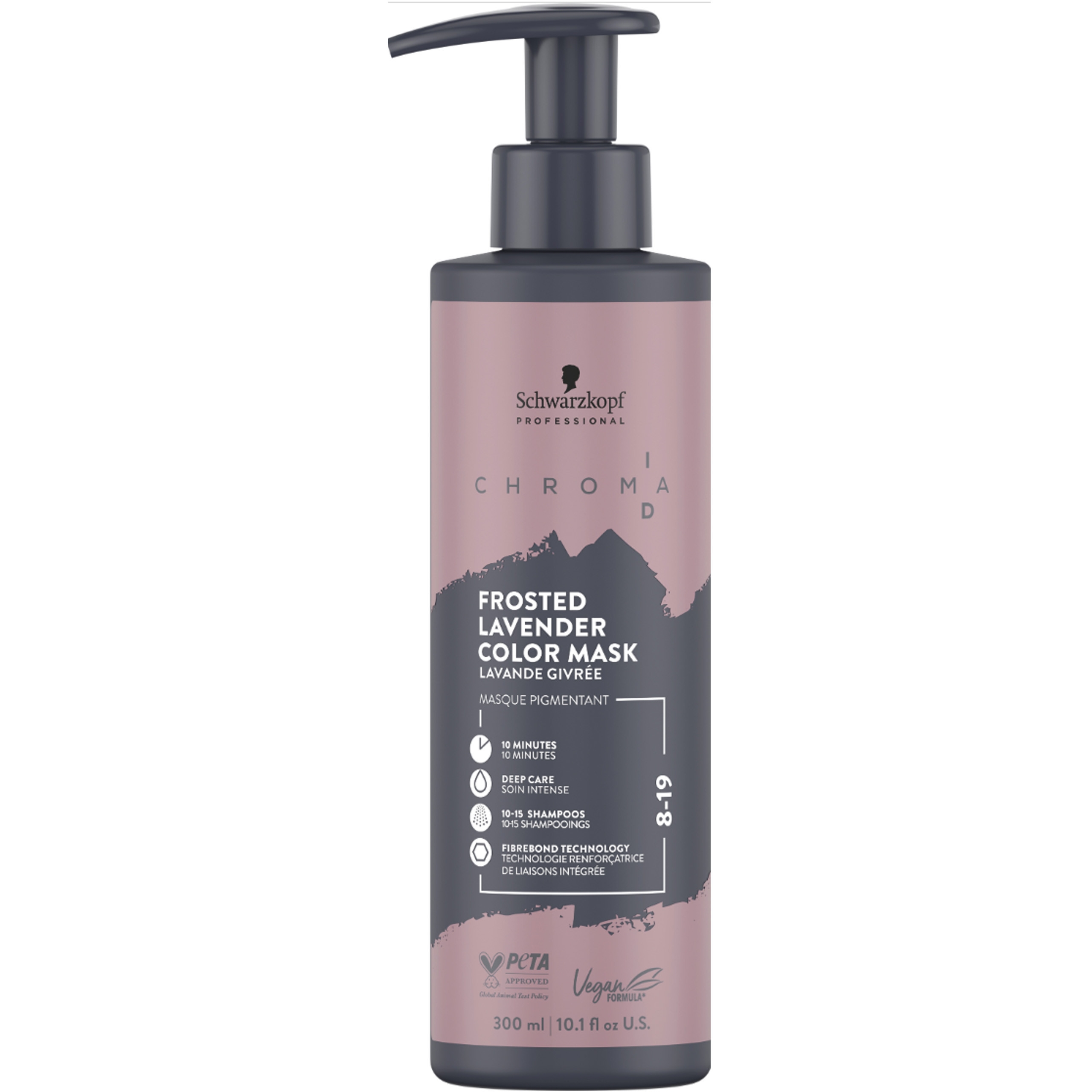 Image of Schwarzkopf Chroma ID Color Mask - maska koloryzująca do włosów, 300ml 8-19 Frosted Lavender | Mroźny Lawendowy