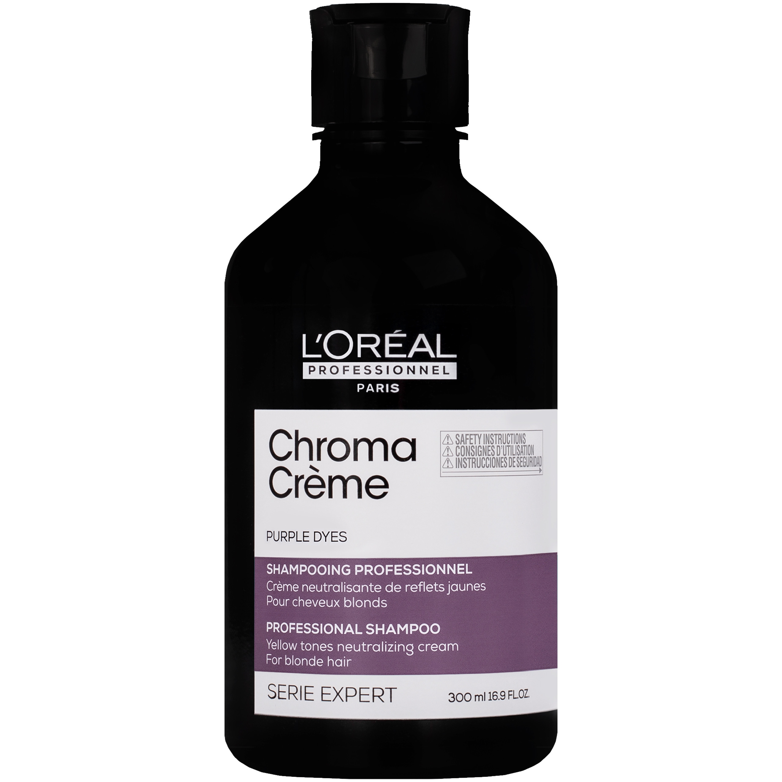 Image of Loreal Chroma Creme Shampoo Purple Dyes – szampon do włosów farbowanych na blond, 300ml