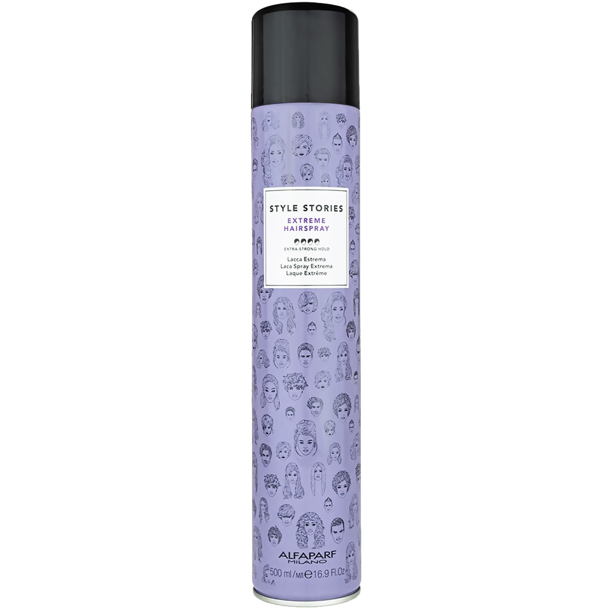 Alfaparf Style Stories Extreme Hairspray – lakier nabłyszczający do włosów, 500ml