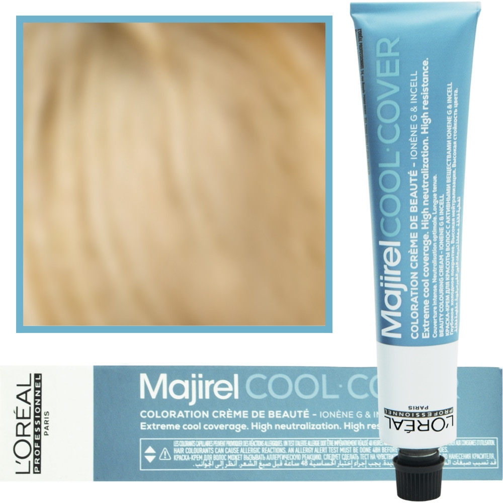 Loreal Majirel Cool Cover – farba zimne odcienie chłodnych blondów, 50ml 10 Bardzo Bardzo Jasny Blond