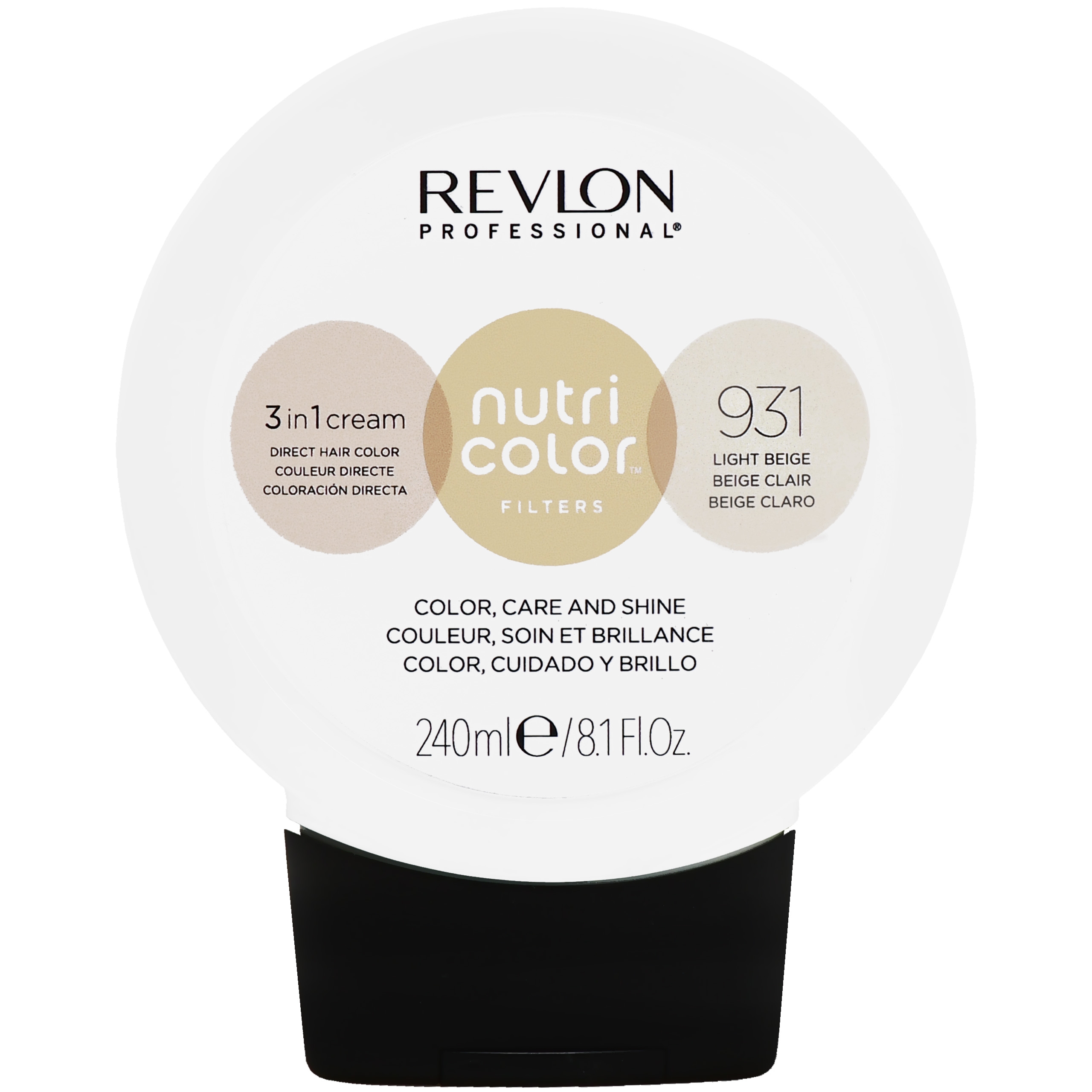 Revlon Nutri Color Mask – Maska koloryzująca do włosów, 240ml 931 Jasny Beż
