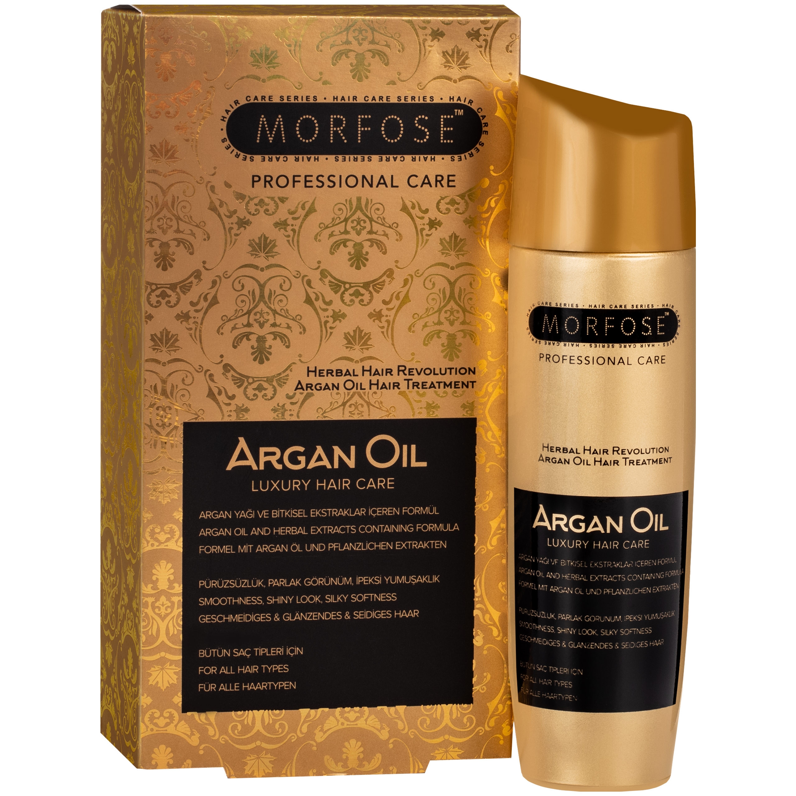 Image of Morfose Argan Oil Luxury Hair Care – olejek arganowy, ułatwia rozczesywanie, odżywia, 100ml