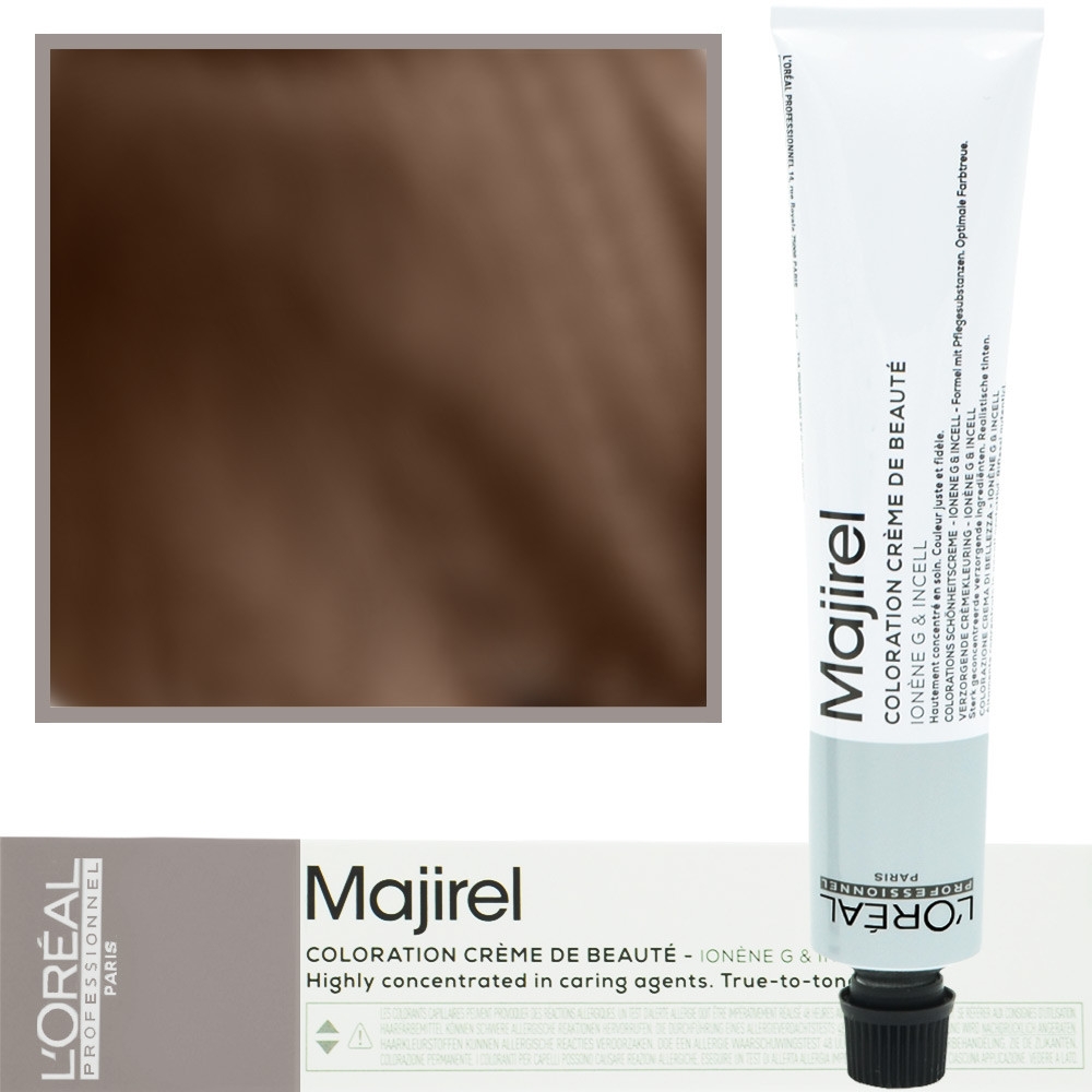 Image of Loreal Majirel - profesjonalna farba do włosów, paleta kolorów, 50ml 6,13 Ciemny Blond Popielato Złocisty