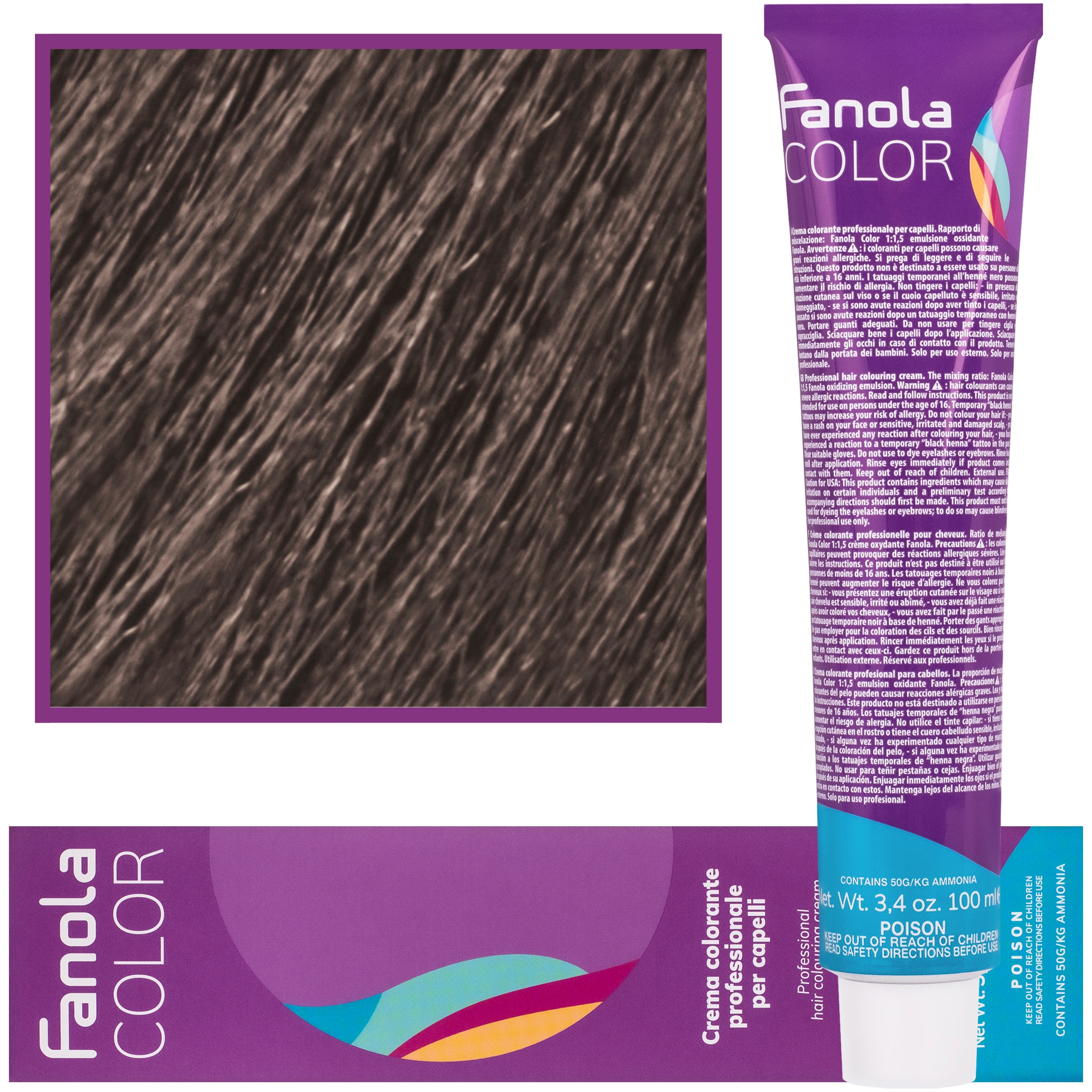 Image of Fanola Crema Color farba krem koloryzujący 100 ml 8.11 | Jasny Blond Intensywnie Popielaty