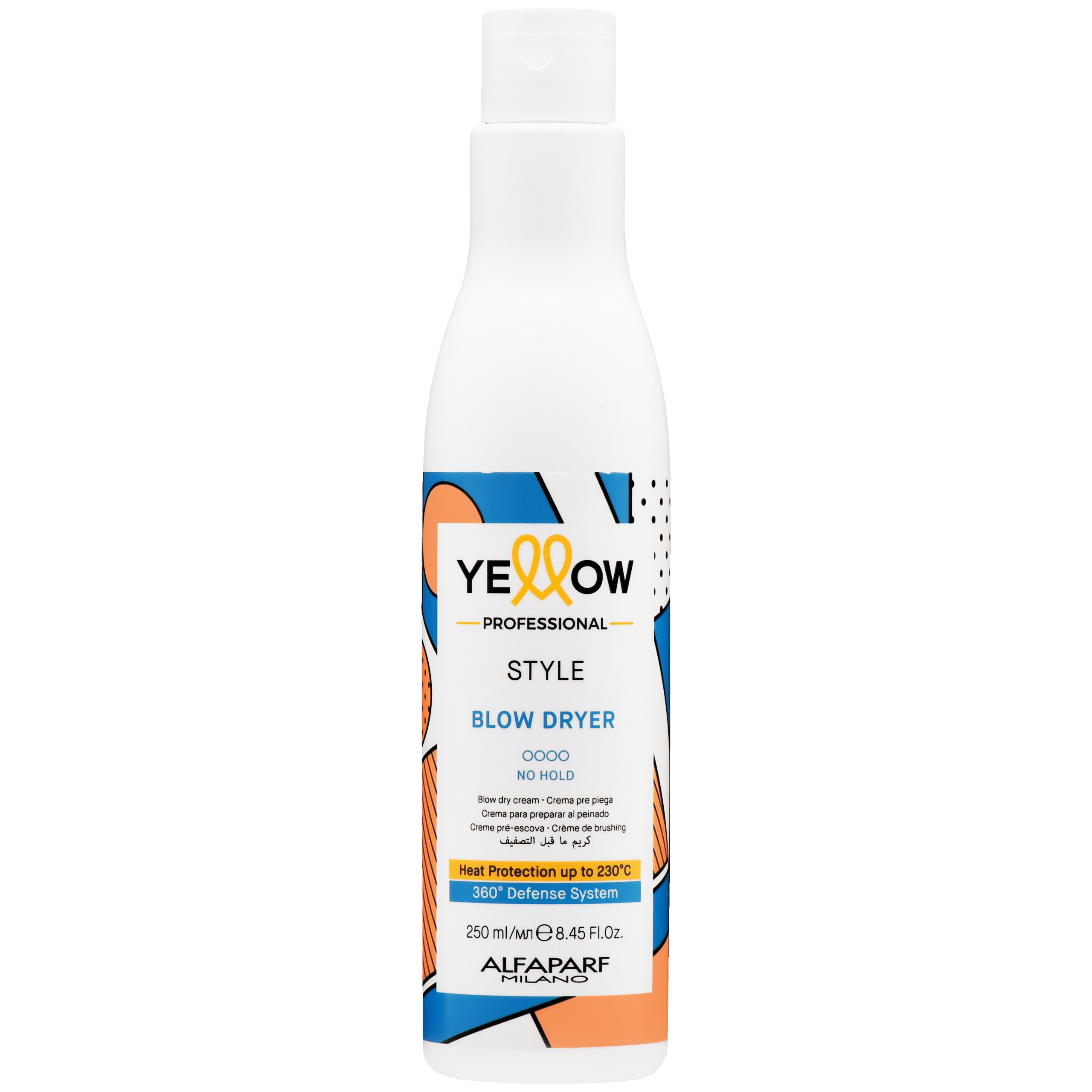 Alfaparf Yellow Style Blow Dryer – termoochronny krem do suszenia włosów, 250ml