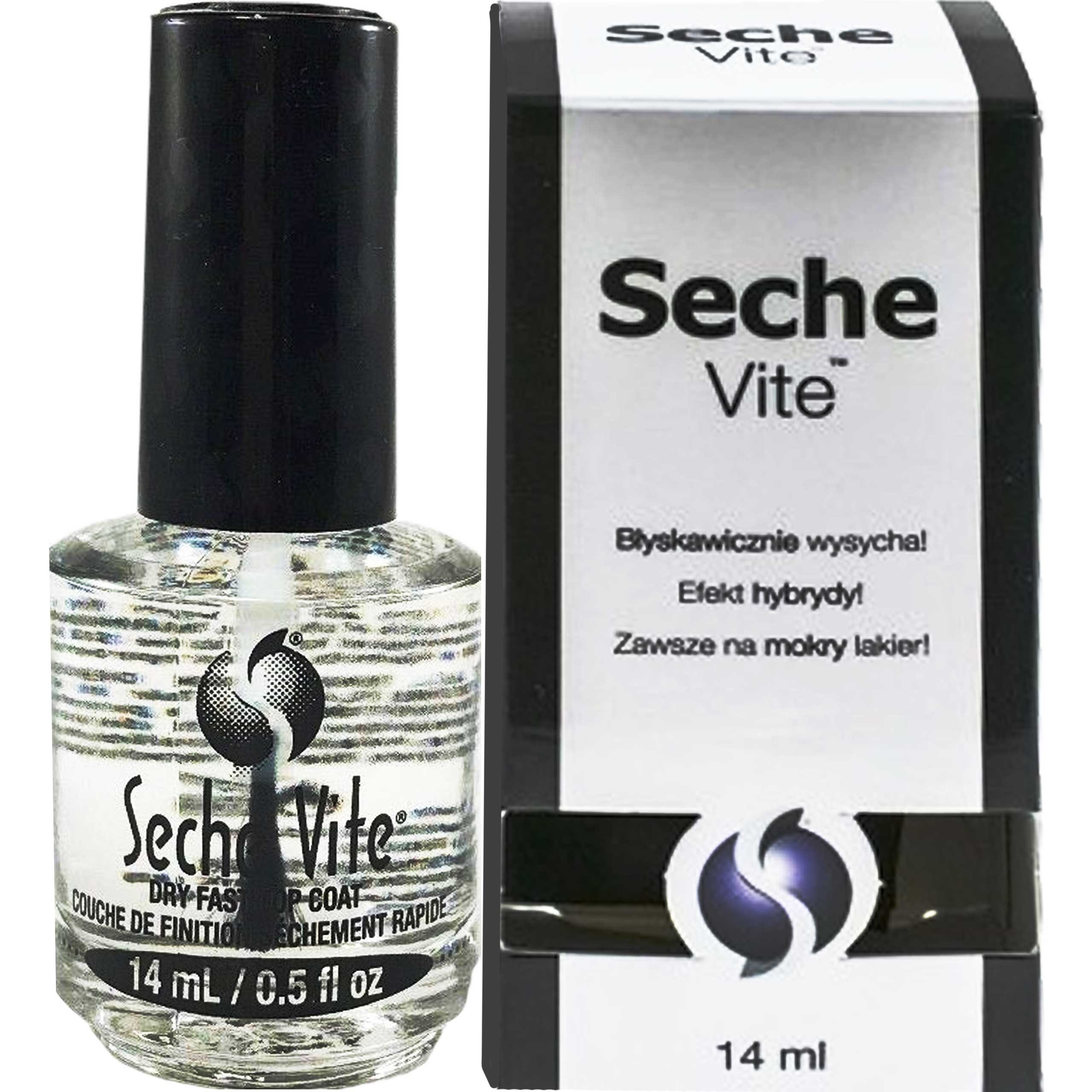 Image of Seche VITE dry fast top coat, szybkoschnący utwardzacz do lakieru 14ml