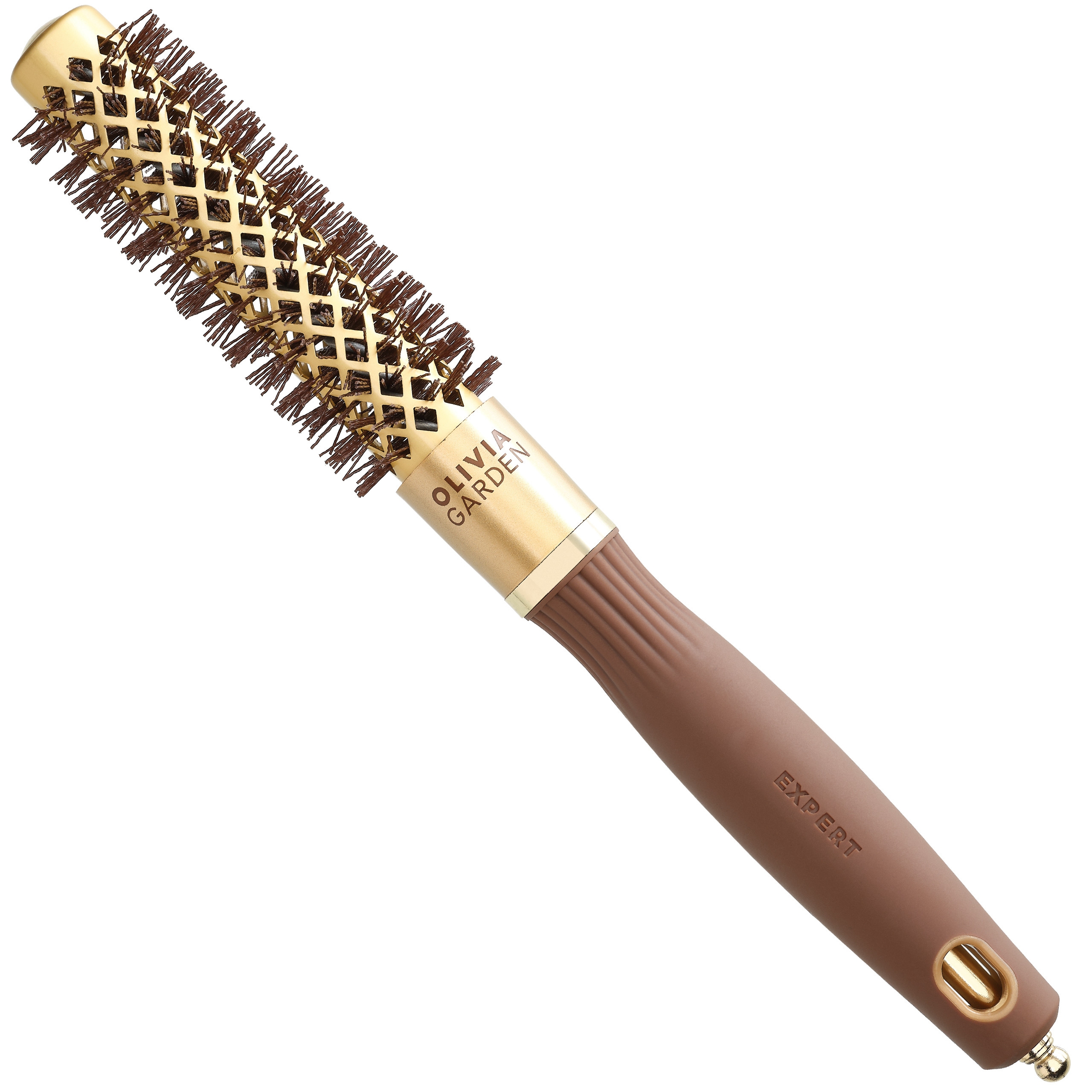 Image of Olivia Garden Expert Blowout Shine Gold & Brown - szczotka do stylizacji włosów 20 mm