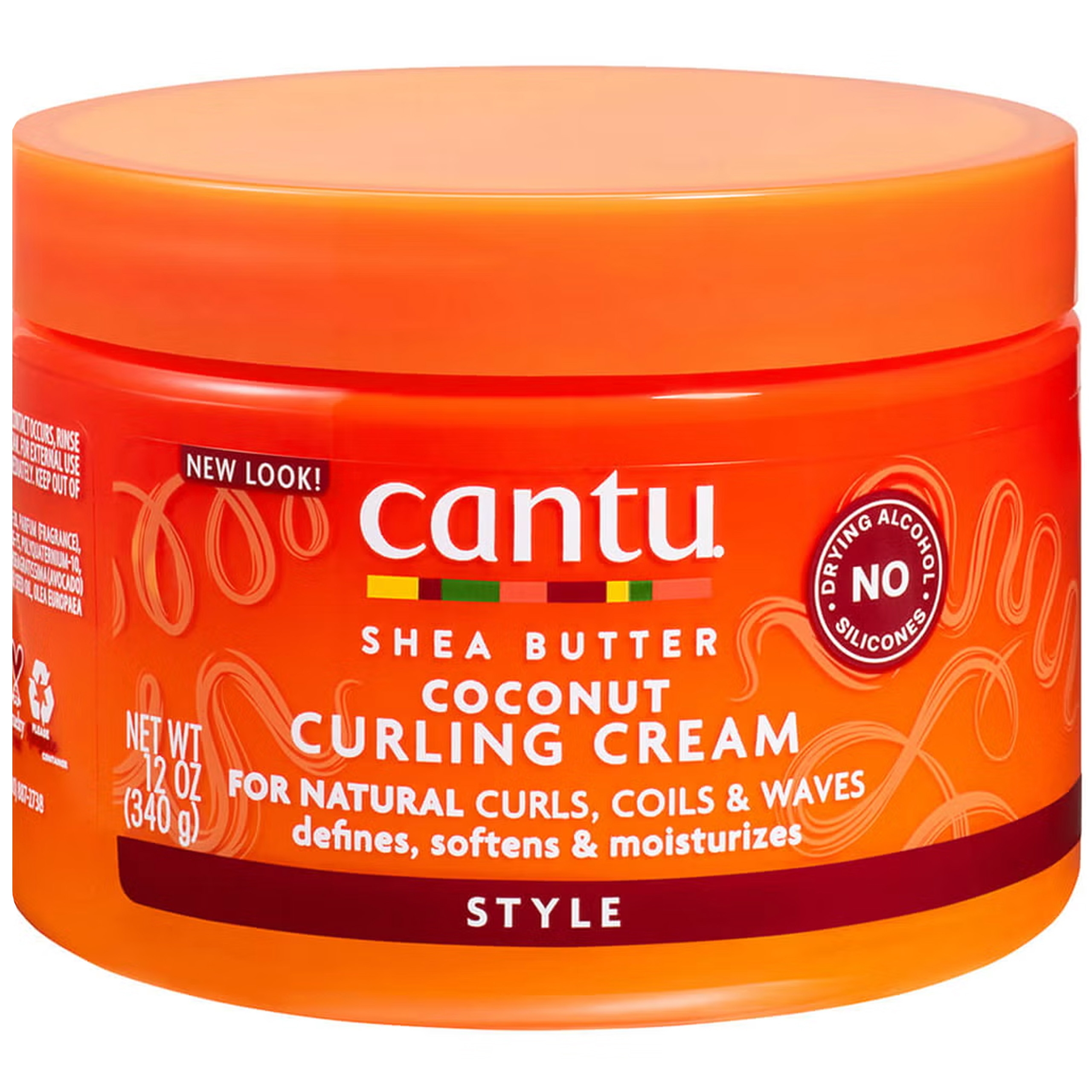 Image of Cantu Shea Butter Coconut Curling Cream - krem do stylizacji włosów kręconych, 340g