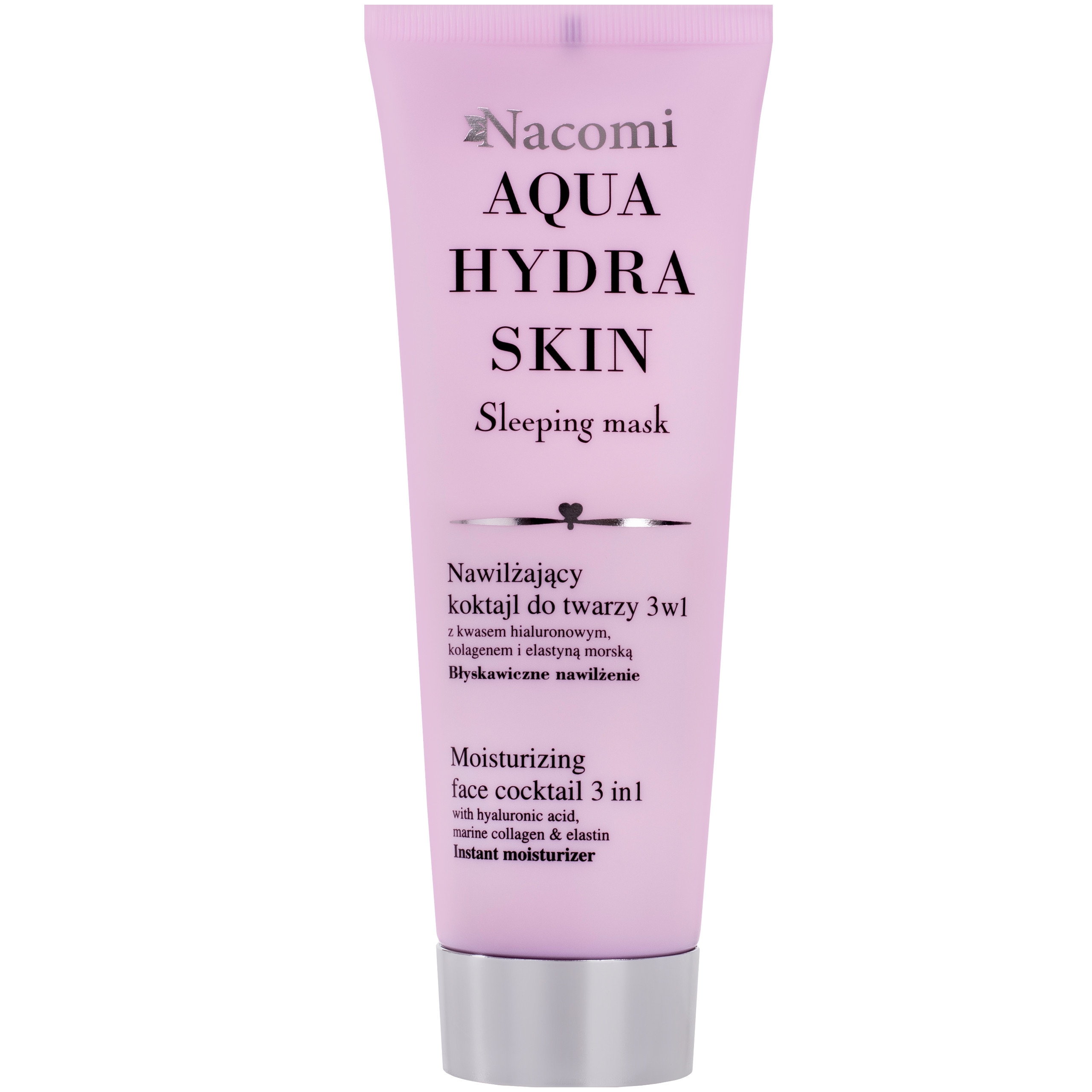 Image of Nacomi Aqua Hydra Skin Sleeping Mask - nawilżający koktajl do twarzy 3w1 85ml