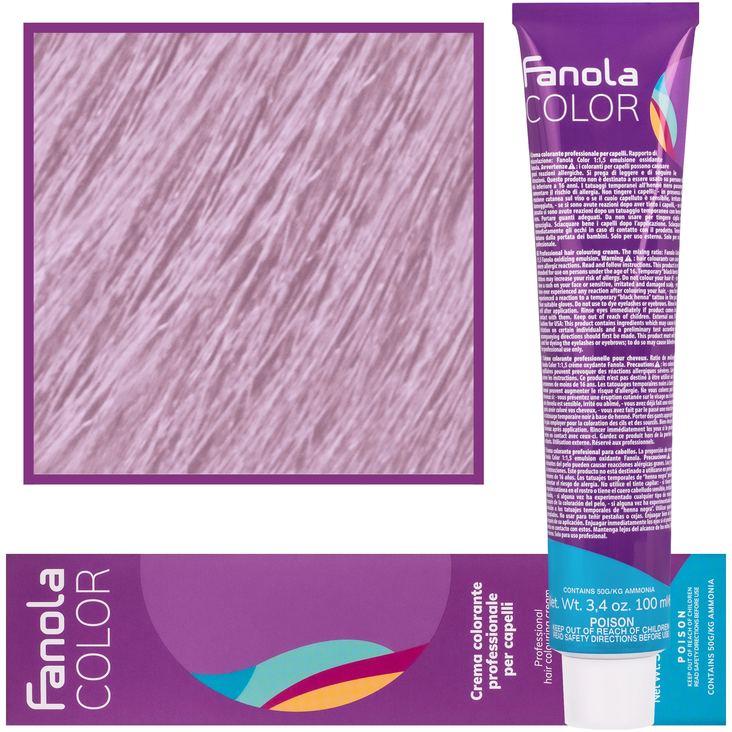 Image of Fanola Crema Color farba krem koloryzujący 100 ml 9.2F | Bardzo Jasny Blond Fantazyjny Fiolet