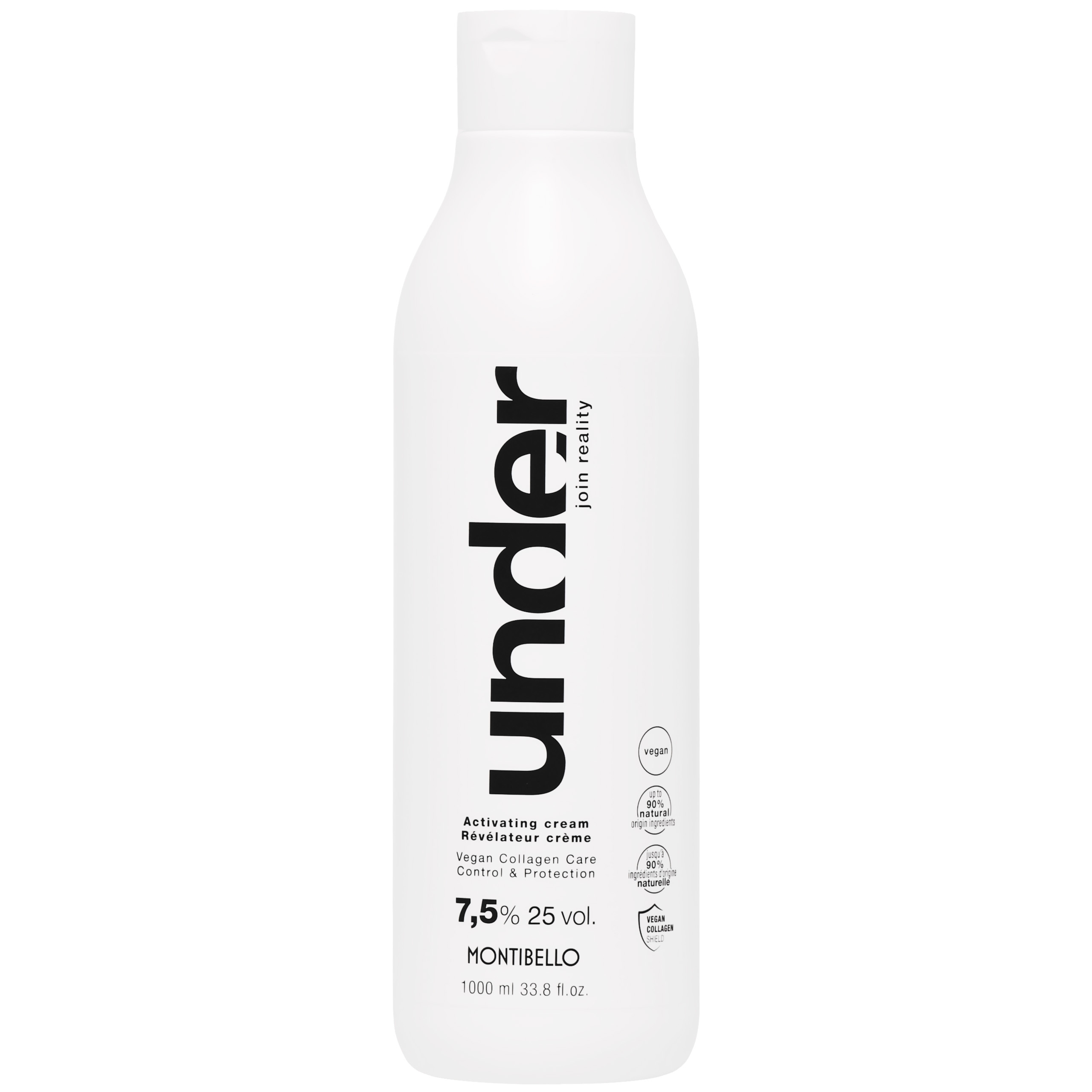 Montibello Under Activating Cream – oksydant do farb, 1000ml 7,5% | 25 VOL