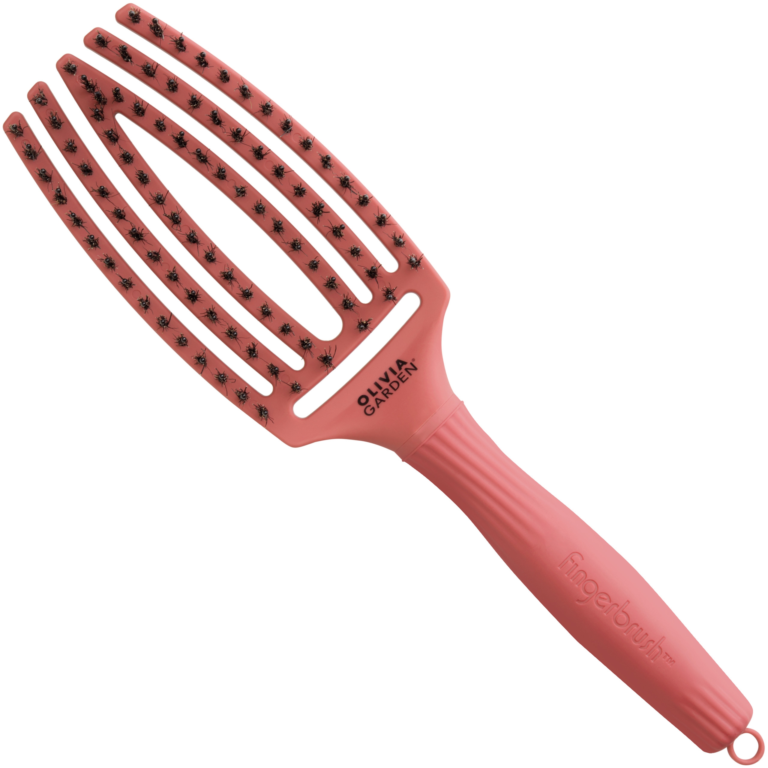 Image of Olivia Garden Finger Brush Combo Medium, szczotka z włosiem dzika do rozczesywania, różne kolory Maple | Klon