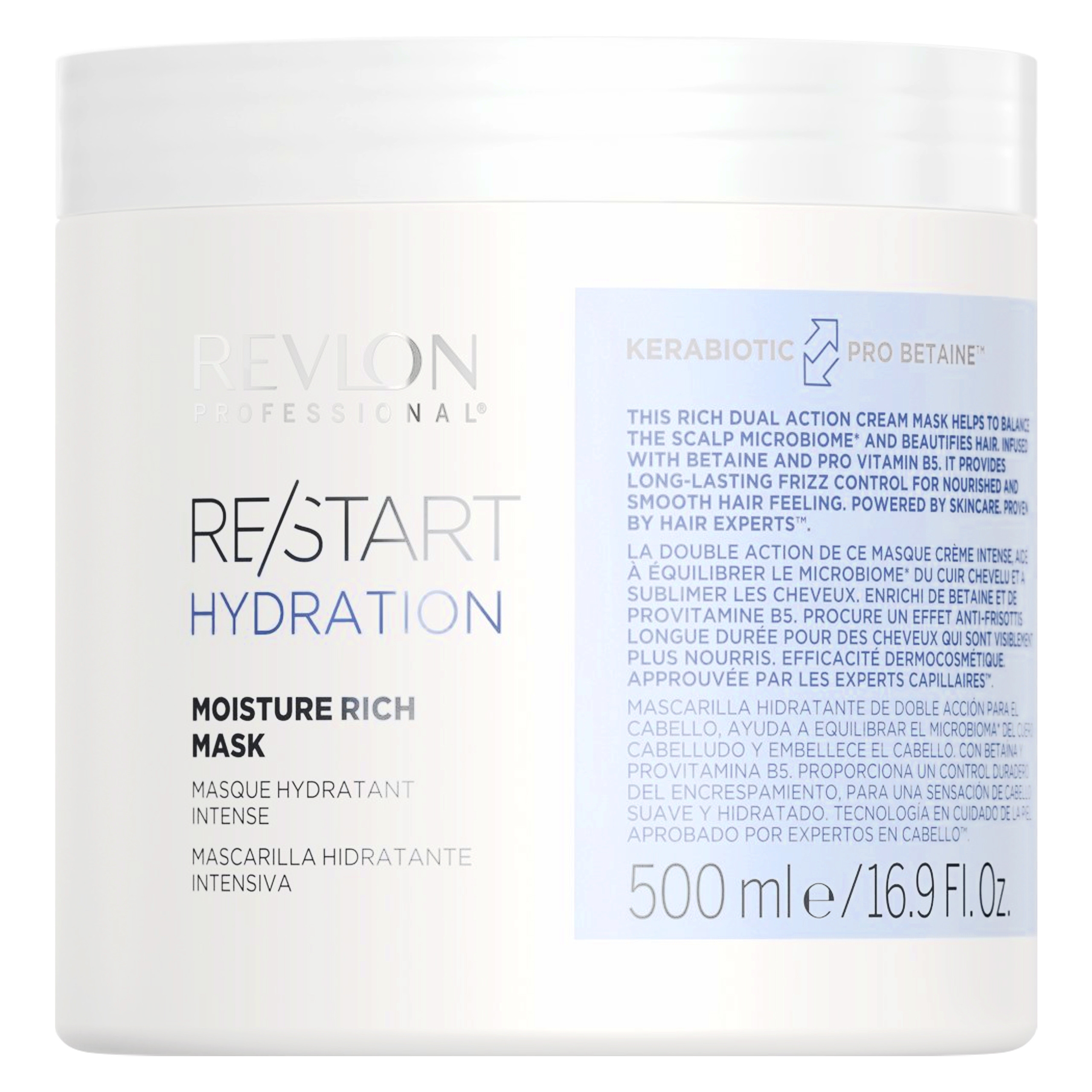 Image of Revlon Restart Hydration Mask - nawilżająca maska do włosów, 500ml